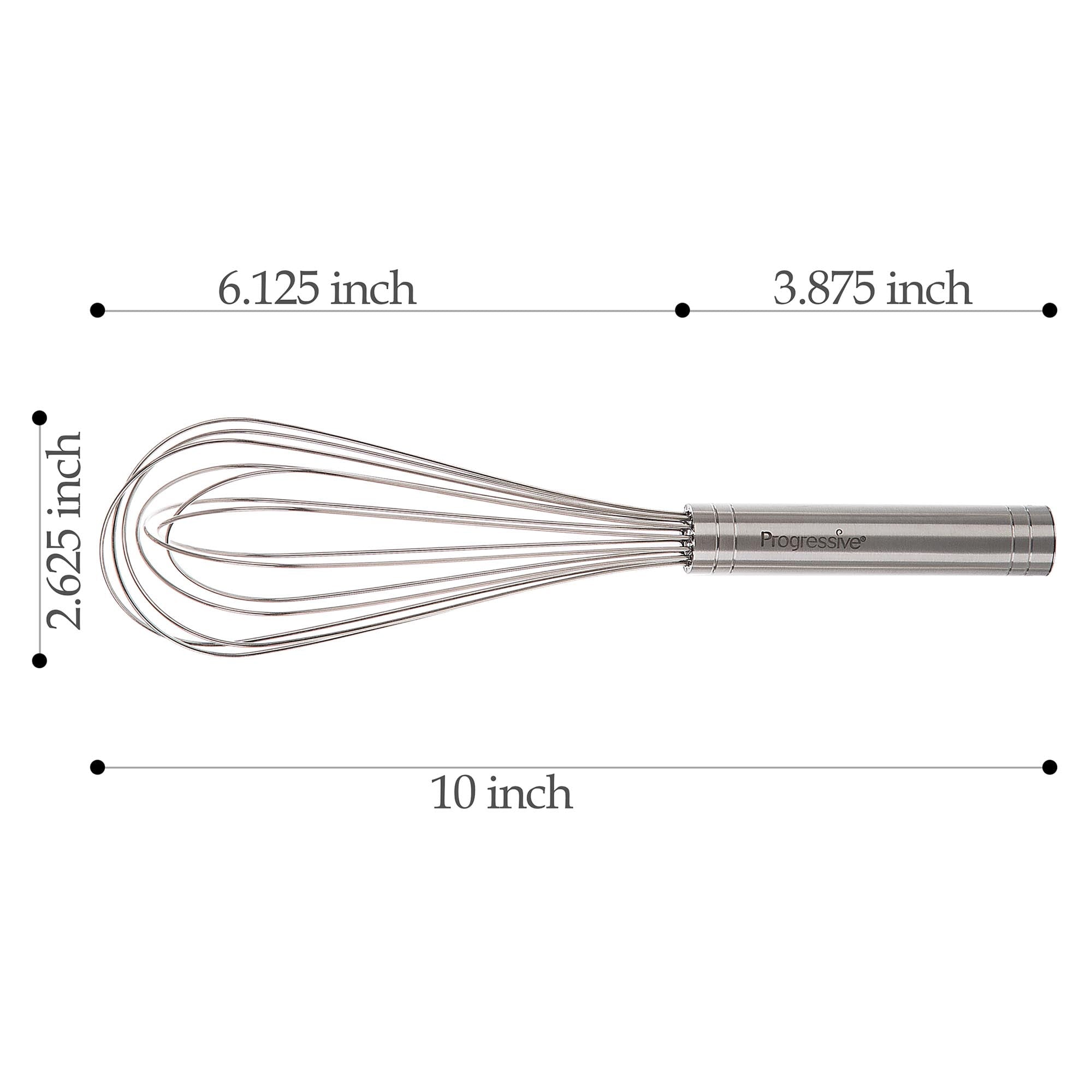 Multi-Functional 10" Stainless Steel Balloon Whisk - Premium Stainless Steel Garlic Presser & Peeler Detail