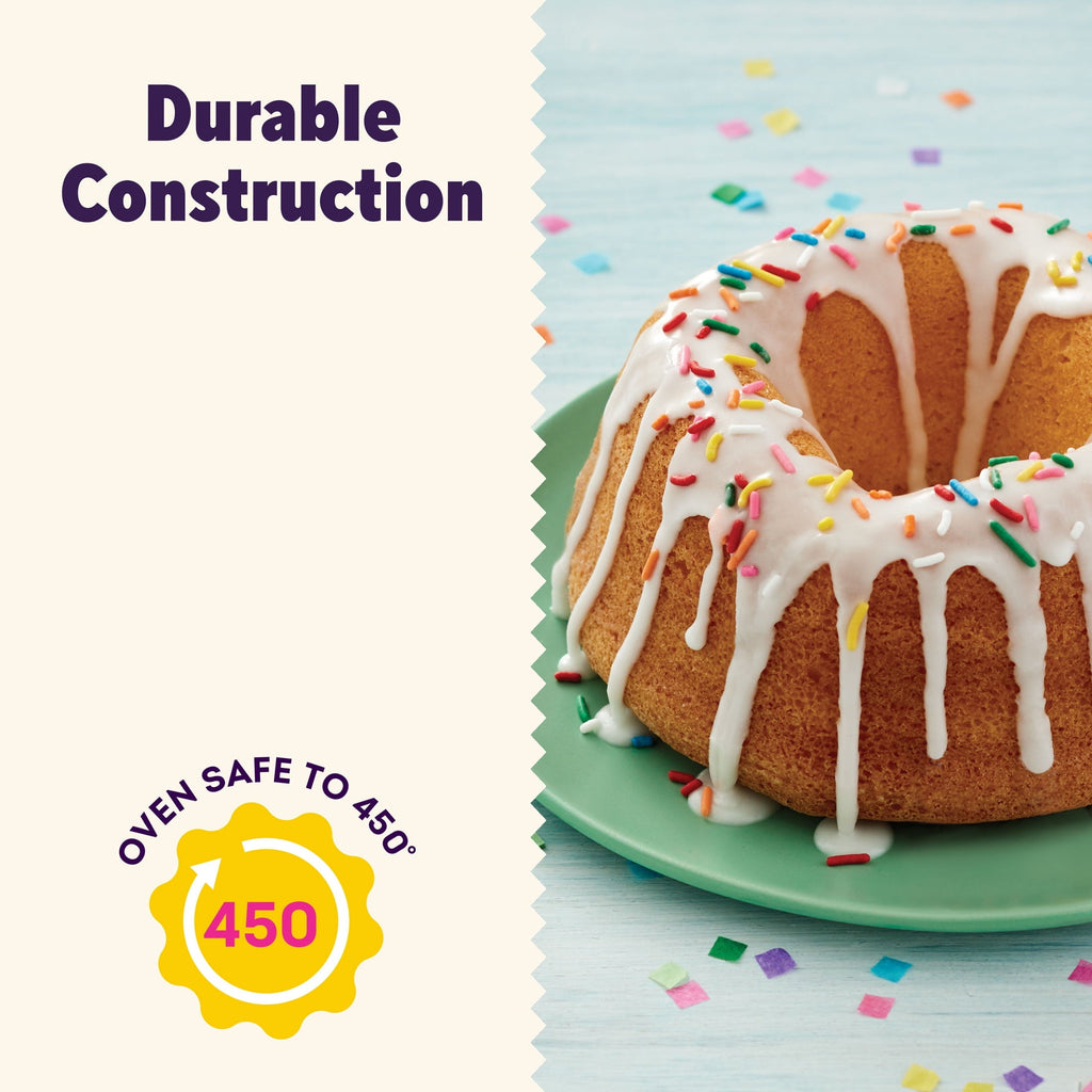 Premium Kitchen Everyday Non-Stick Bundt Cake Pan 9.51" Fluted Tube Baking Pan, Packaging May Vary - Multi-Functional Manual Food Chopper & Slicer Detail