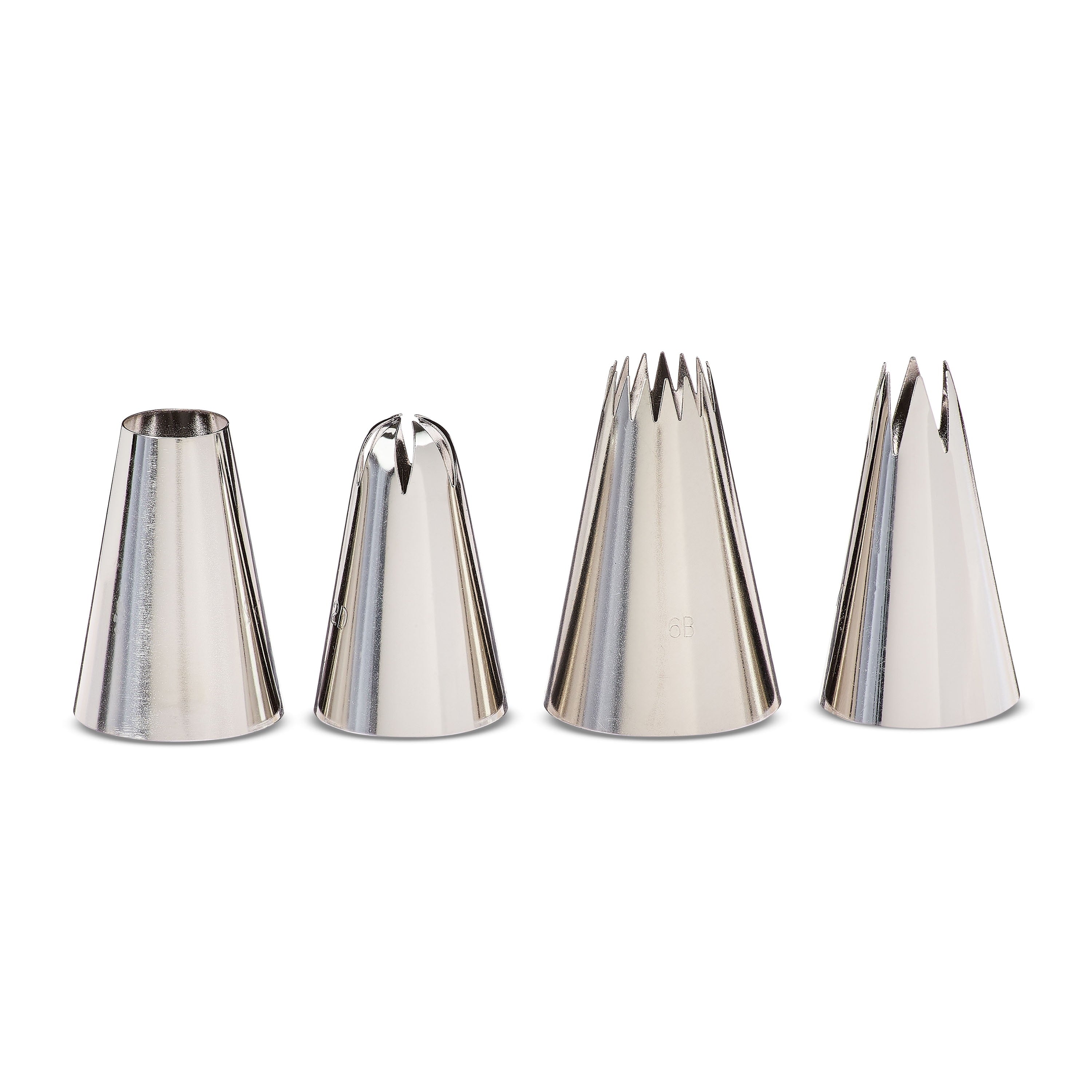 Ergonomic Manual Large Decorating Tips, 4 Pieces - Kitchen Gadget Tool for Quick Food Prep Detail