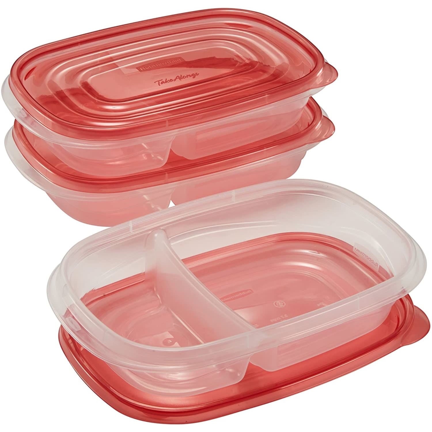 Whimsical Doughnut alongs Divided Rectangular Food Storage Containers, 3.7 Cup, 3-Pack - Fun Food Fidget Cookie Squishable Toy Detail