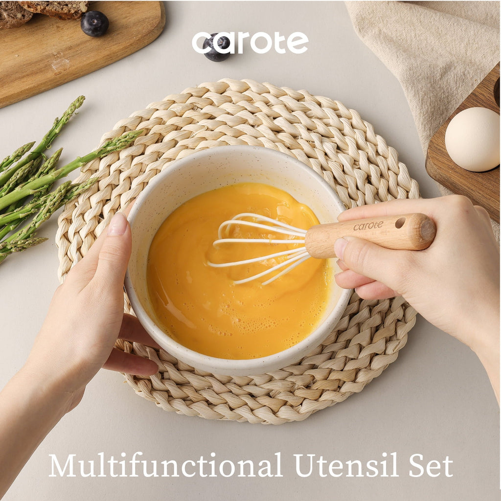 Professional Grade 17-Piece Silicone and Wood Cooking Utensil Set, Heat-Resistant, Safe for Nonstick Cookware - Heavy Duty Stainless Steel Kitchen Shears Detail