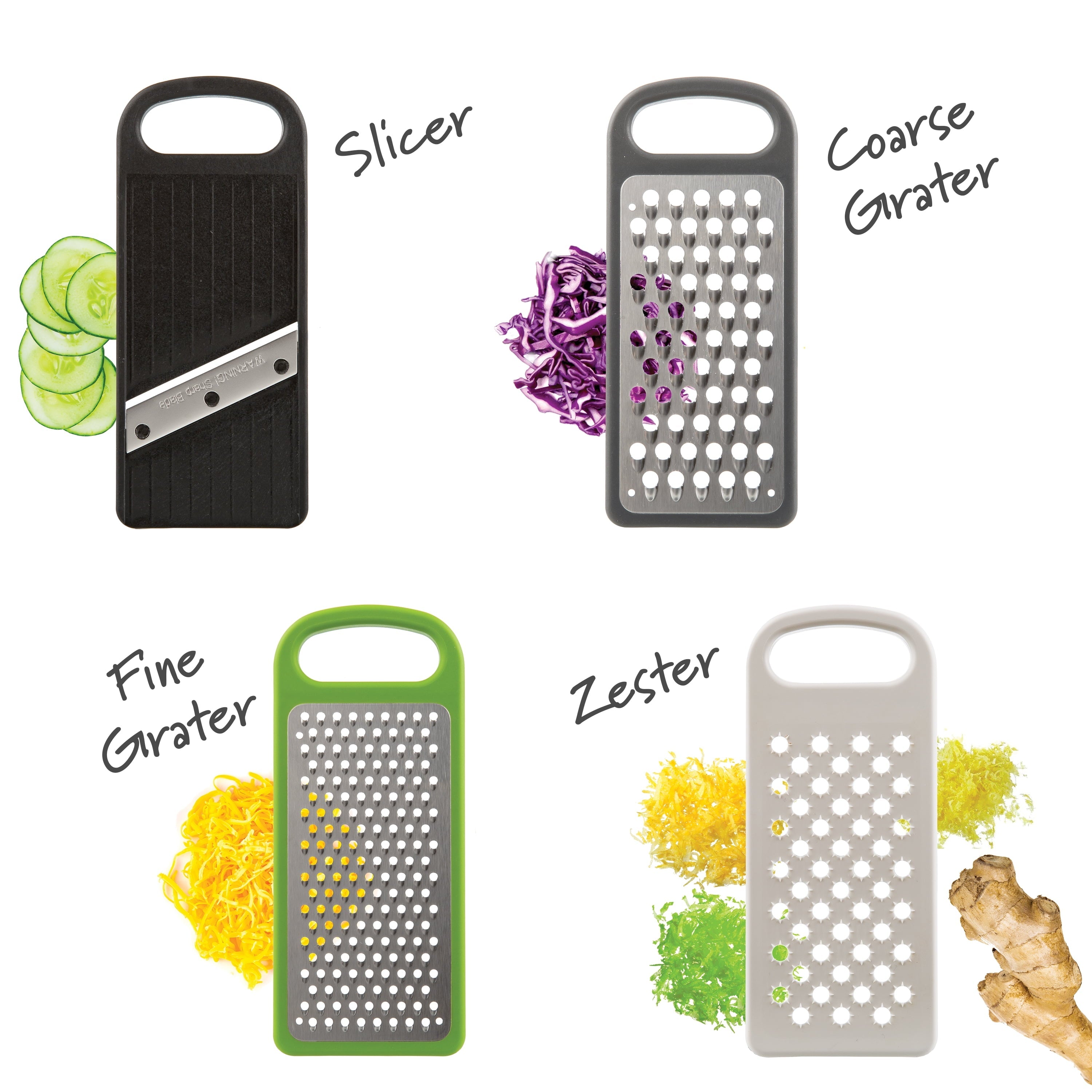 Time-Saving Compact Grate & Slice Set - Multi-Functional Manual Food Chopper & Slicer Detail