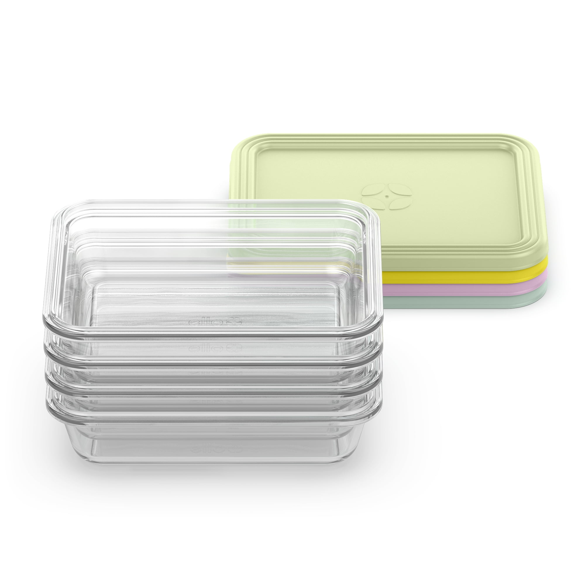 Playful Geometric Everyday 4.5 Cup Glass Meal Prep Set - Playful Star & Heart Shaped Geometric NeeDoh Detail