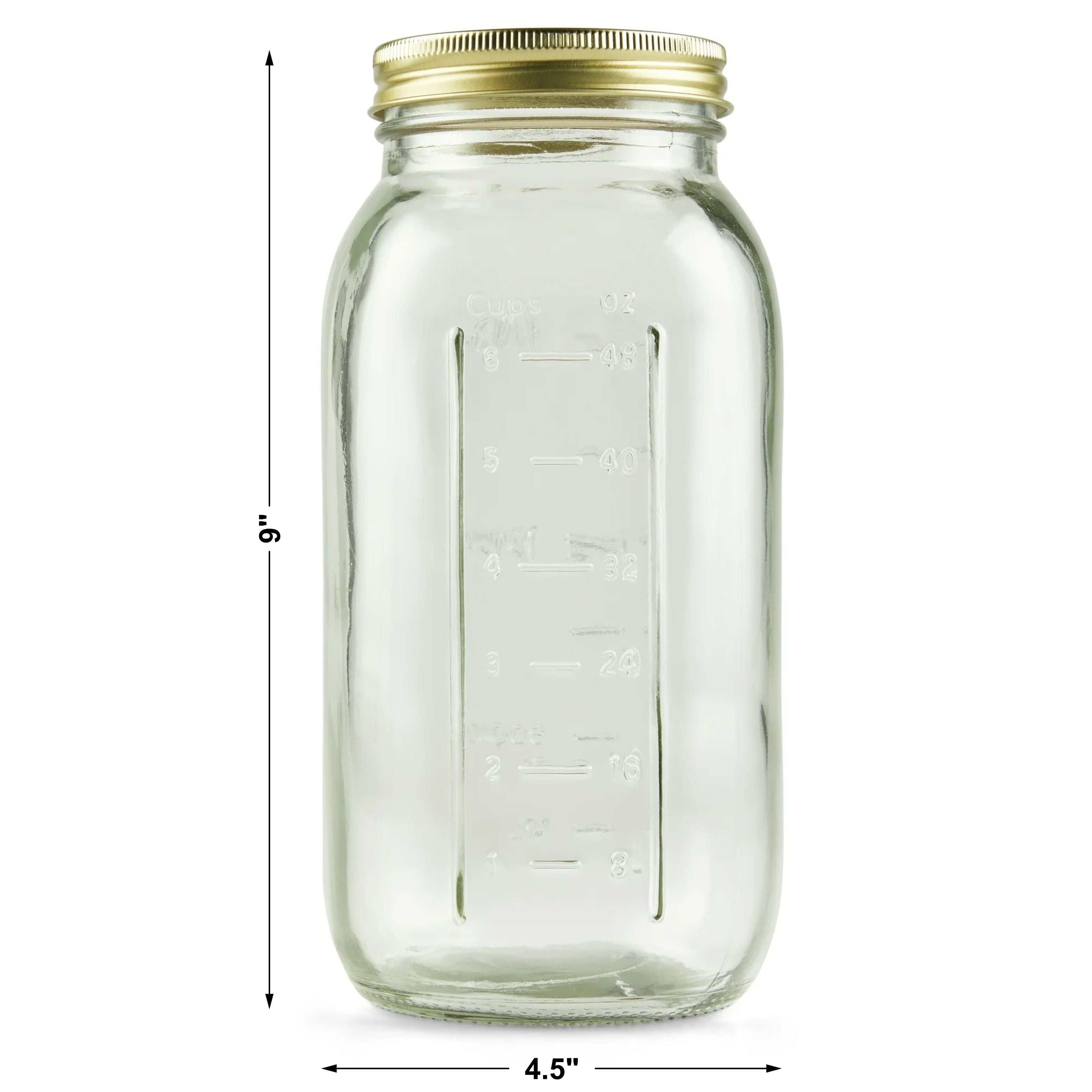Sweet Treat Shaped 64 oz Mason Jars, Wide Mouth Half Gallon Canning Jars with Lids and Rings, 6-Pack Extra Large Glass Jars for Home Can... - Fun Food Fidget Cookie Squishable Toy Detail