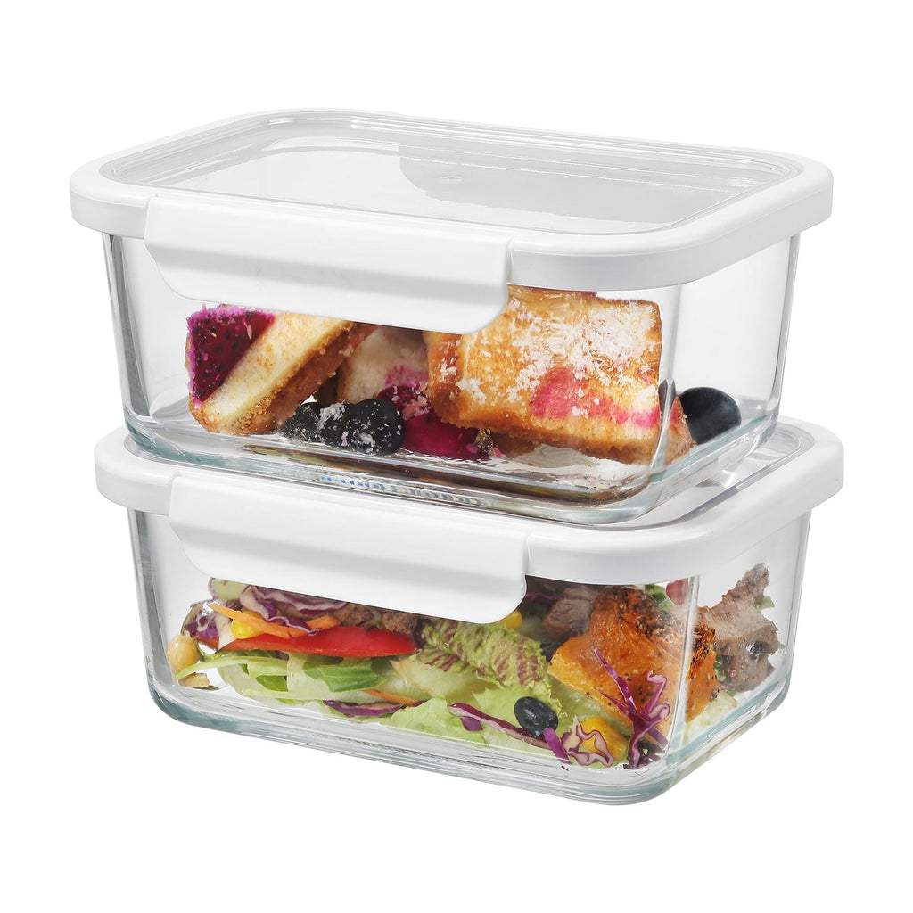 Fun Food Fidget 4Cup Rectangle Glass Food Storage Container with Tritan Lid. Set of 2, 4 Pieces, Designed to H... - Fun Food Fidget Cookie Squishable Toy Detail