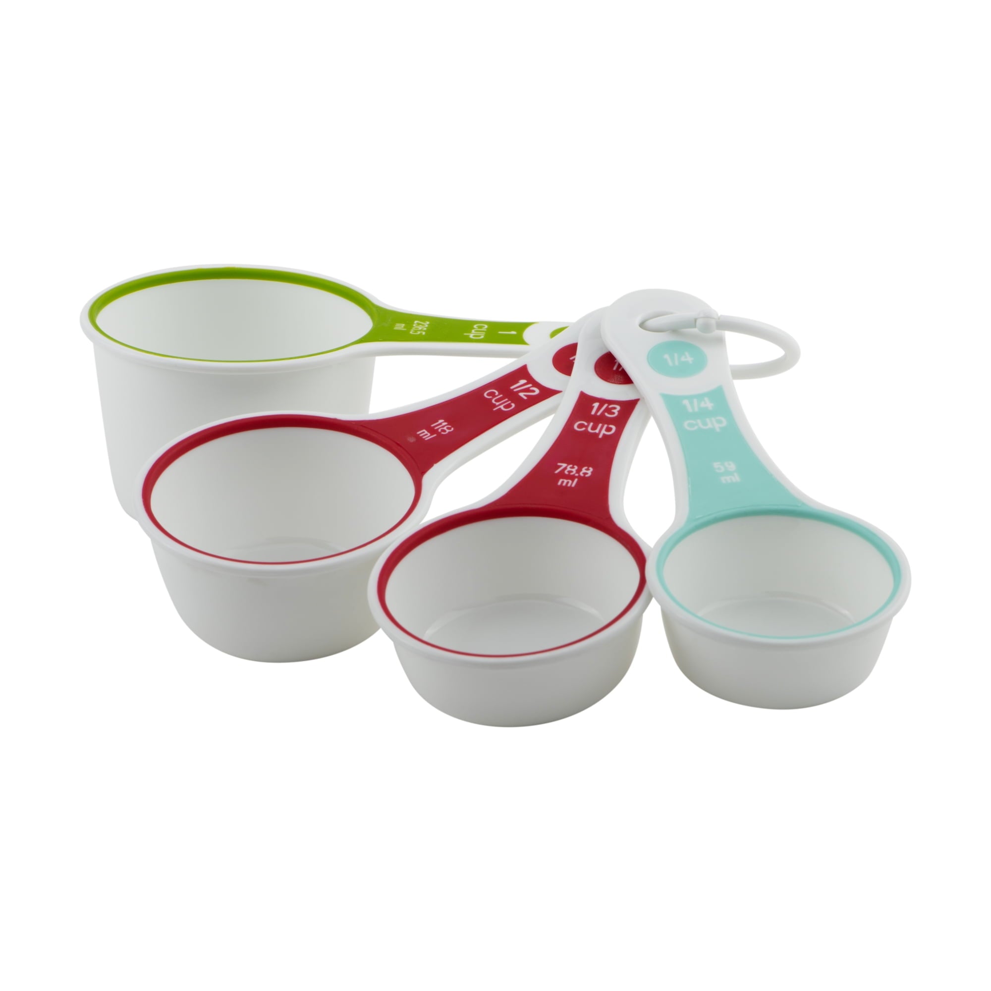 Ergonomic Manual (3 pack) 4-Piece Measuring Cups Set, Multicolor - Kitchen Gadget Tool for Quick Food Prep Detail