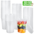 Whimsical Doughnut 32oz Deli Containers with Lids 50 Sets, Food Storage Containers with Lids, Soup Containers with Lids, Stackable Plast... - Deliciously Soft Cupcake Sensory Glob - Default Title
