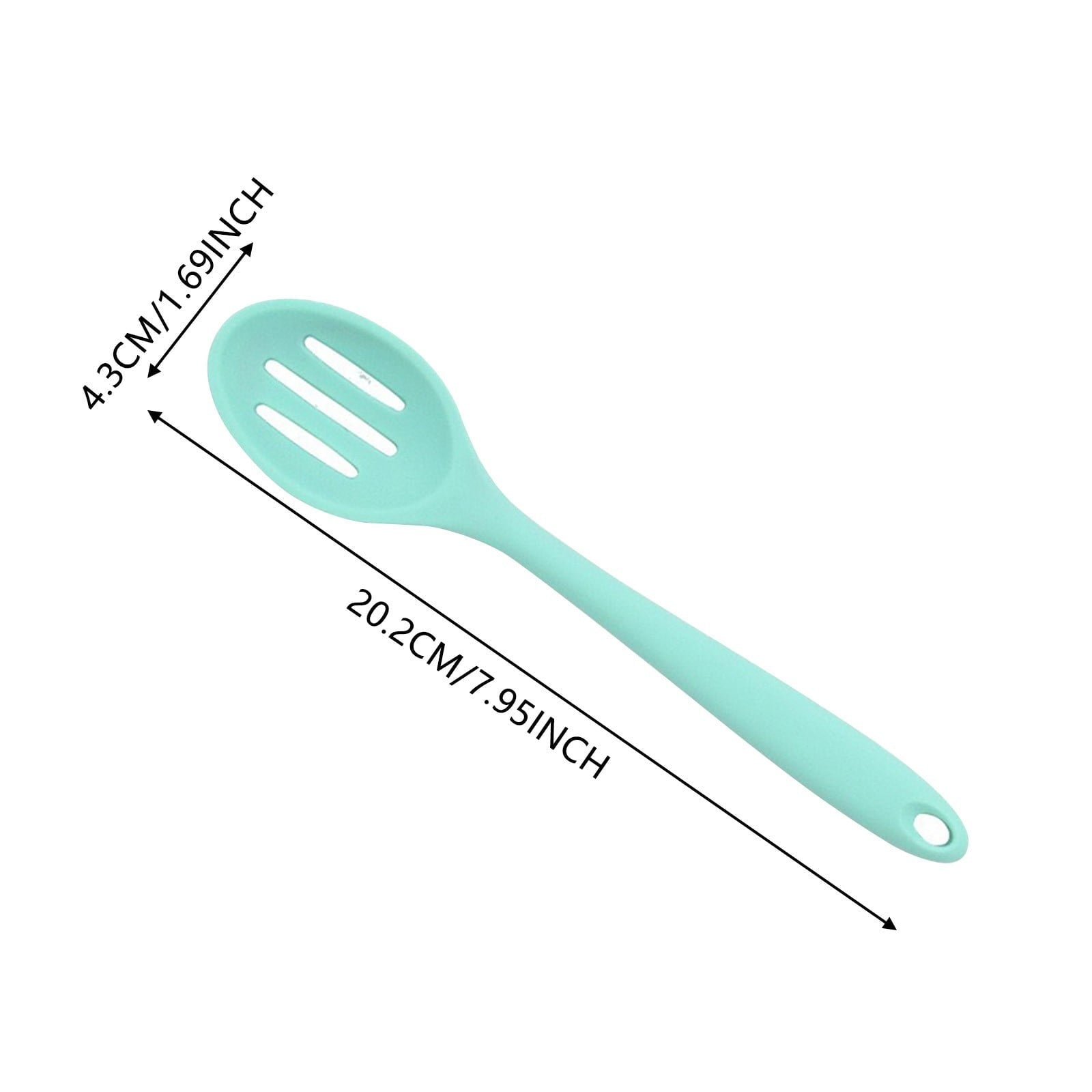 Ergonomic Cooking Silicone Slotted Spoon, High Heat Resistant Silicone Cooking Spoon, 2Pcs Nonstick Silicone Mixing Spoon, Durable Kitc... - Durable Turner & Ladle Utensil Set for Home Chefs Detail