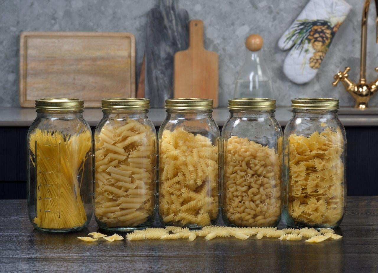 Sweet Treat Shaped 64 oz Mason Jars, Wide Mouth Half Gallon Canning Jars with Lids and Rings, 6-Pack Extra Large Glass Jars for Home Can... - Fun Food Fidget Cookie Squishable Toy Detail