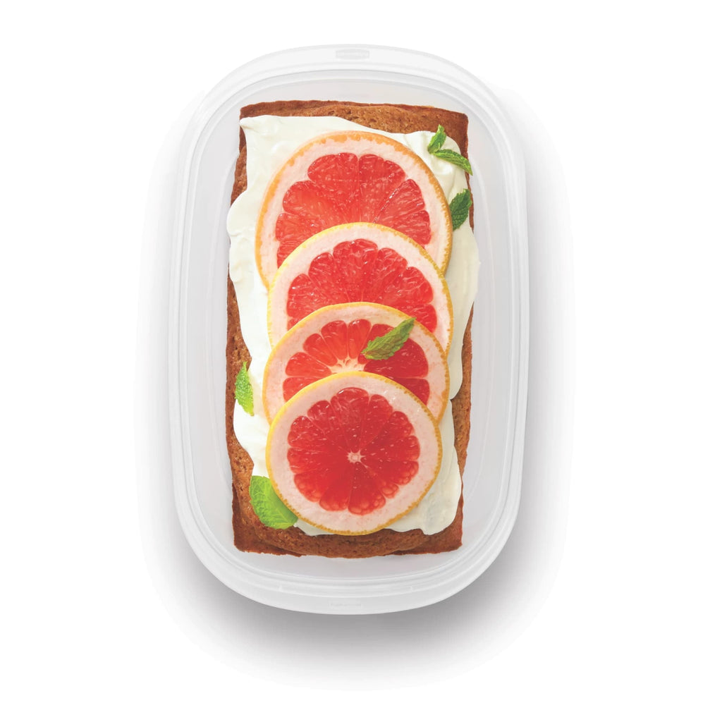 Fun Food Fidget 8 Cups, 2 Packs, Red, Plastic Deep Rectangle Food Storage Containers - Fun Food Fidget Cookie Squishable Toy Detail