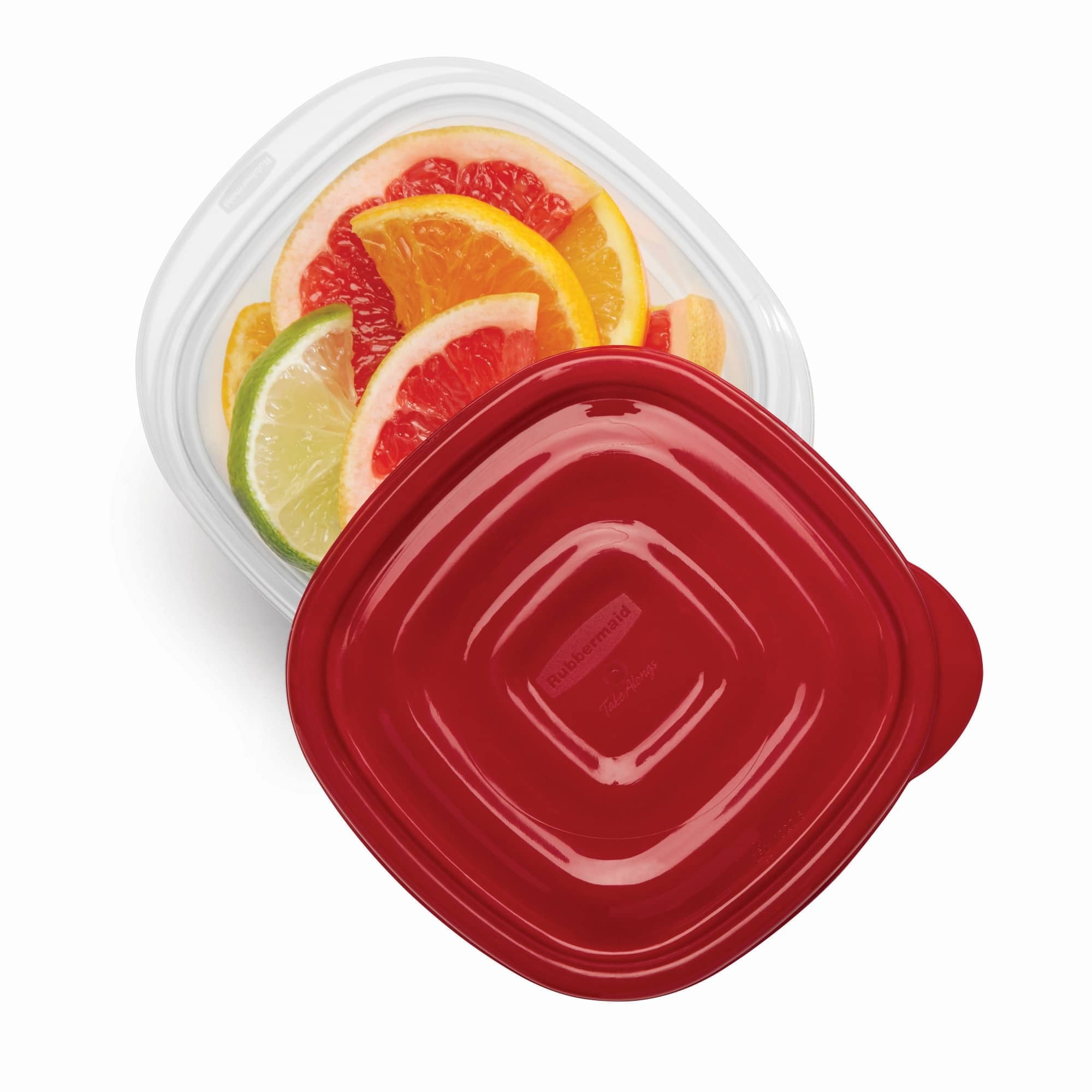 Playful Geometric (2 pack) 2.1 cups Clear Food Storage Container 5 pk - Deliciously Soft Cupcake Sensory Glob Detail
