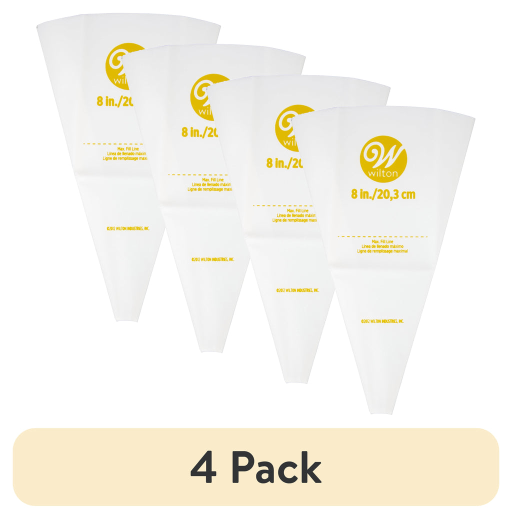 Time-Saving (4 pack) Reusable Featherweight Decorating Piping Bag, Plastic, 8-in. - Premium Stainless Steel Garlic Presser & Peeler - Default Title