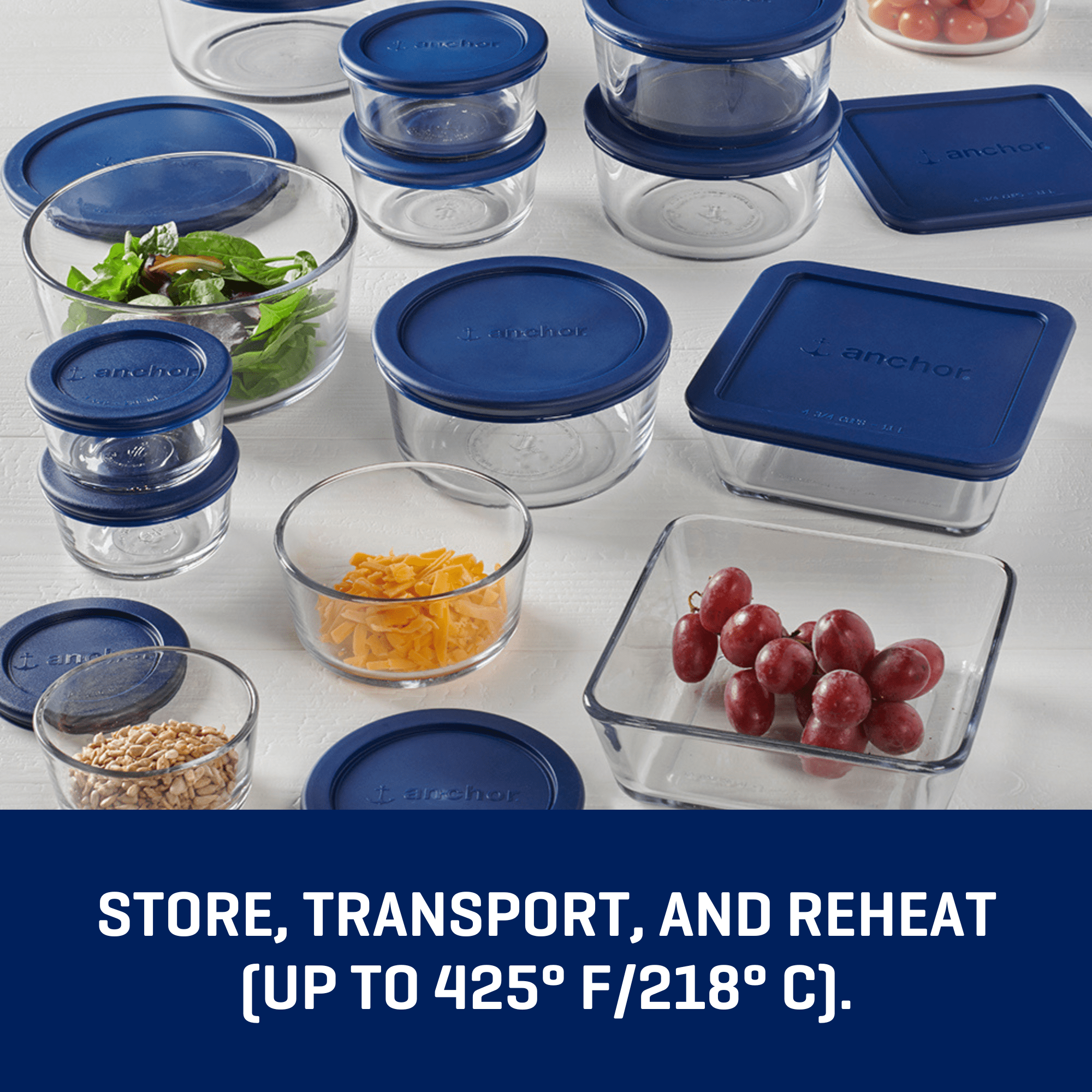 Fun Food Fidget Glass Food Storage Containers with SnugFit Lids, 30 Piece Set - Deliciously Soft Cupcake Sensory Glob Detail