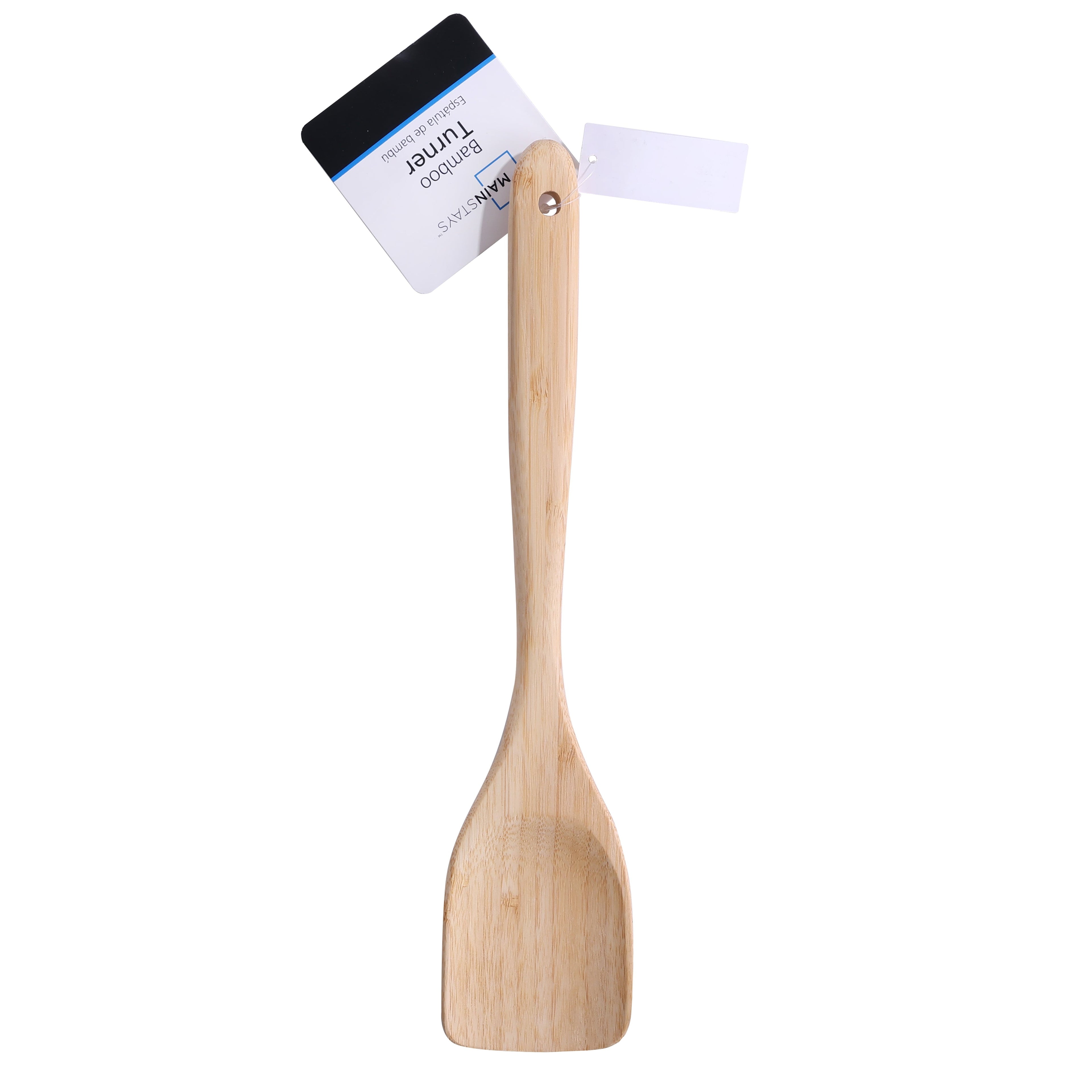 High-Precision Bamboo Turner, Crafted , Cooking and Kitchen, 12.99 x 2.67 x 0.59 inch. - High-Precision Culinary Tool for Baking & Cooking Detail