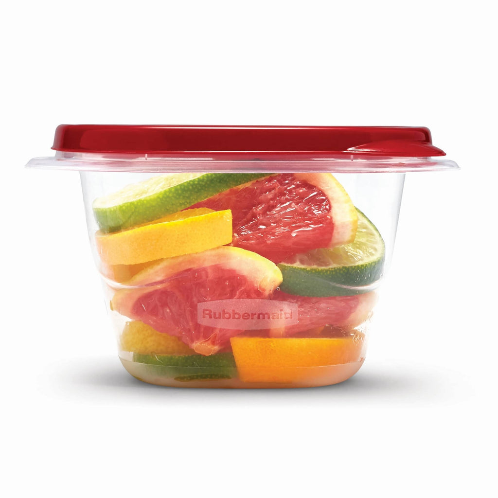 Playful Geometric (2 pack) 2.1 cups Clear Food Storage Container 5 pk - Deliciously Soft Cupcake Sensory Glob Detail