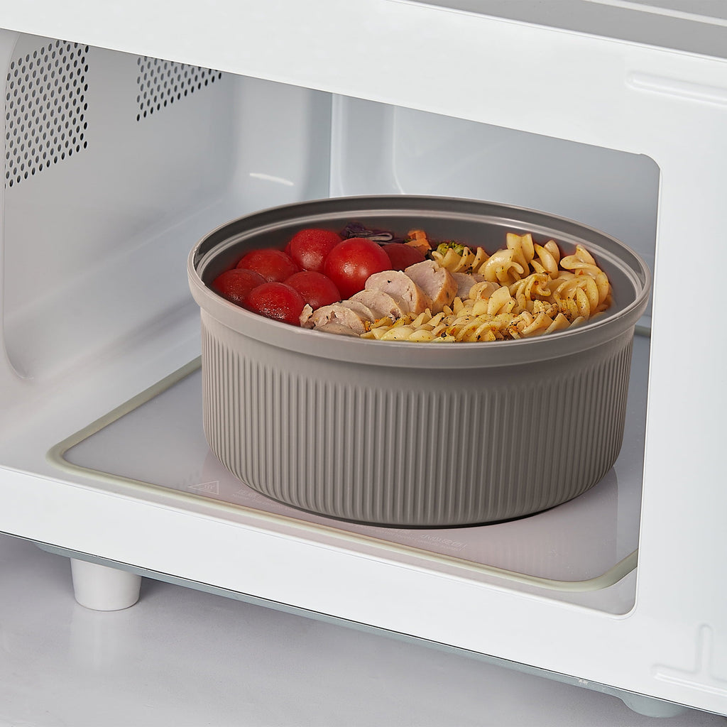 Fun Food Fidget Food Storage Bento Container, Round, Grey, 47oz Capacity, Ideal Use for Workday Meals and Travel - Fun Food Fidget Cookie Squishable Toy Detail
