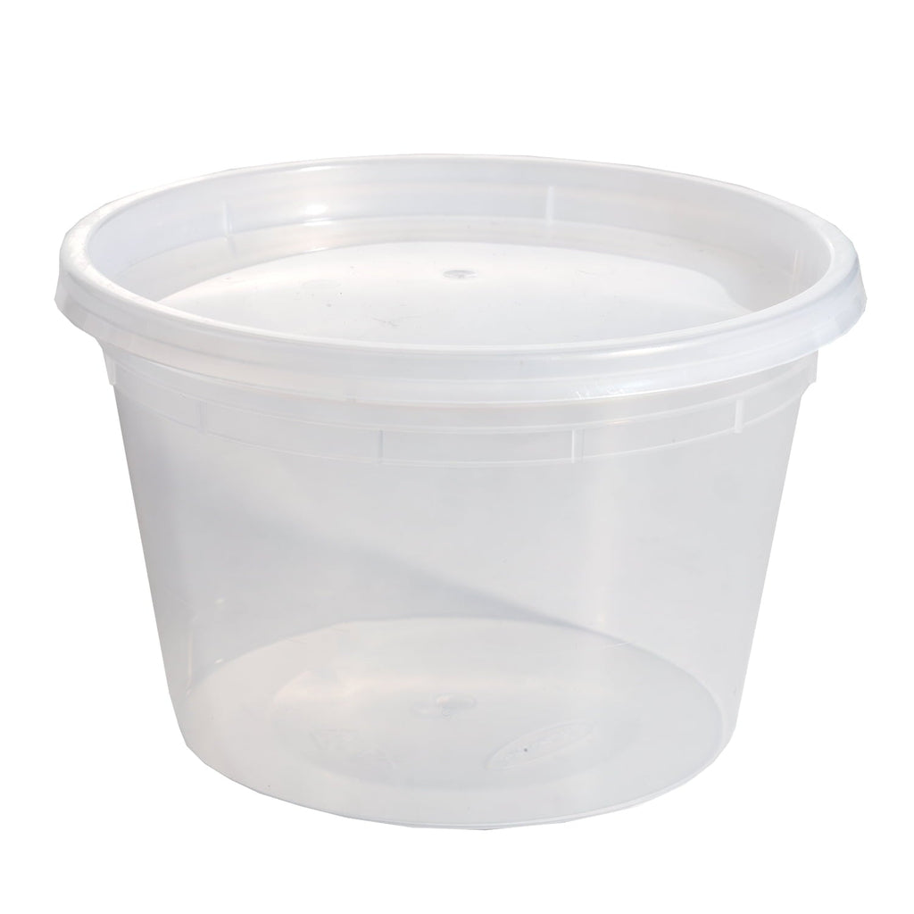 Deliciously Squishy 40 Piece 16oz Plastic Deli Container, Ideal Use for Meal Prep and Batch Cooking - Playful Star & Heart Shaped Geometric NeeDoh Detail