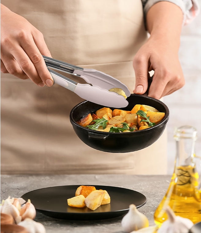 Premium Silicone Silicone & Bamboo Cooking Utensil Set, 14 Pieces - Premium Stainless Steel Cooking Utensil for Non-Stick Pots Detail