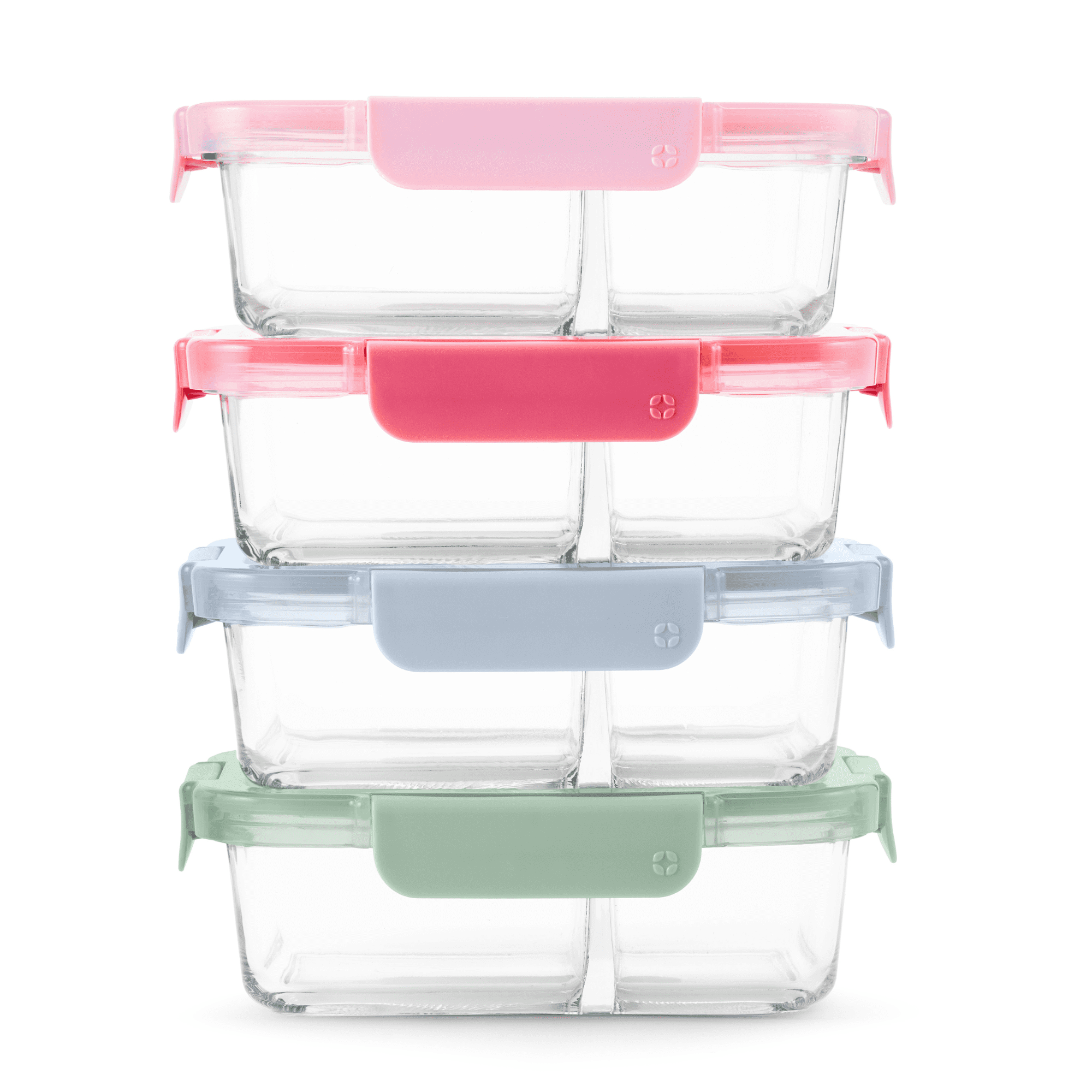 Deliciously Squishy 8pc 3.4 Cup Divided Glass Meal Prep Set - Squishy Dohnut Sweet Treat Shaped Stress Toy Detail