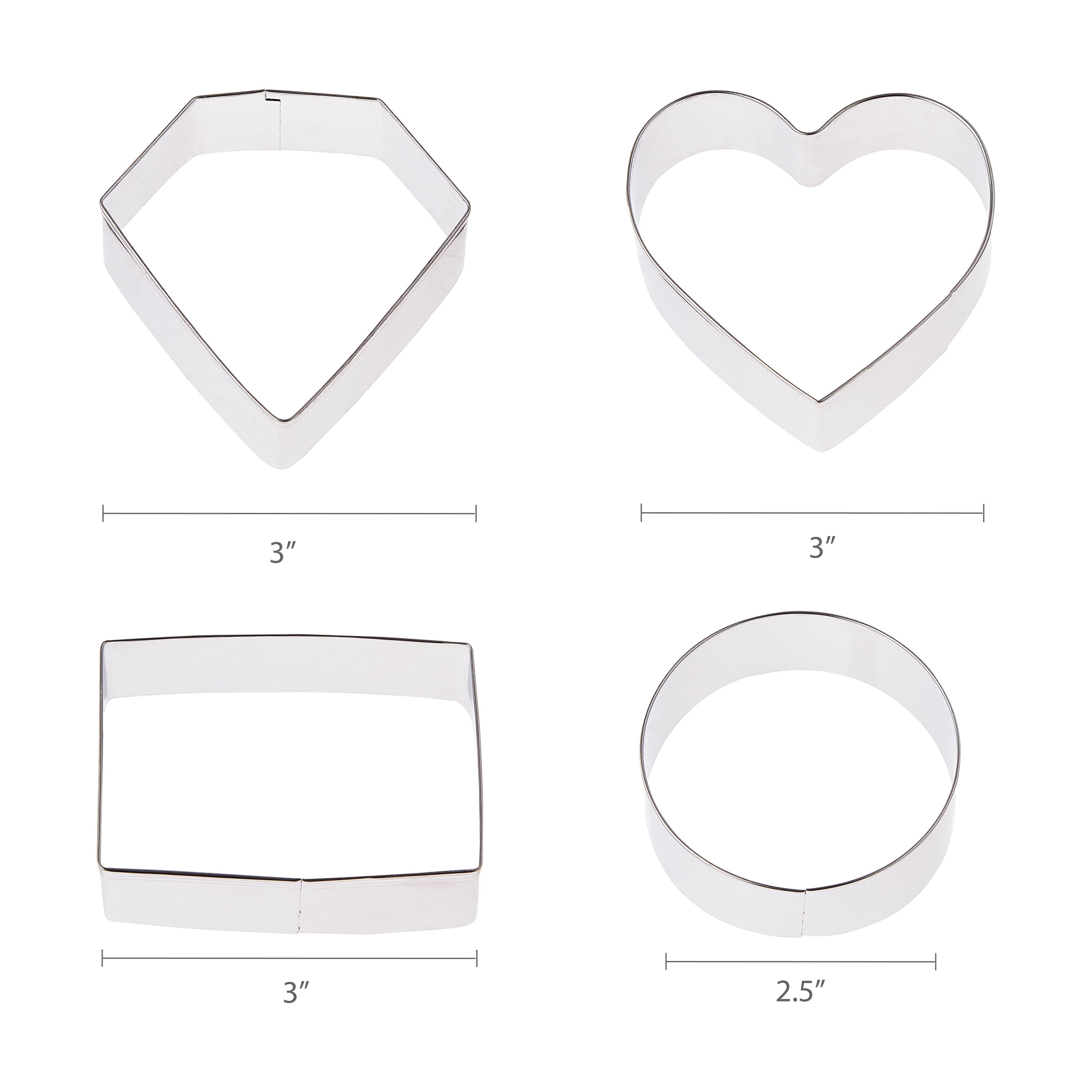 Premium Kitchen Metal Shaped Cookie Cutters Set, 14 Pieces - Innovative Kitchen Helper for Modern Cooking Detail