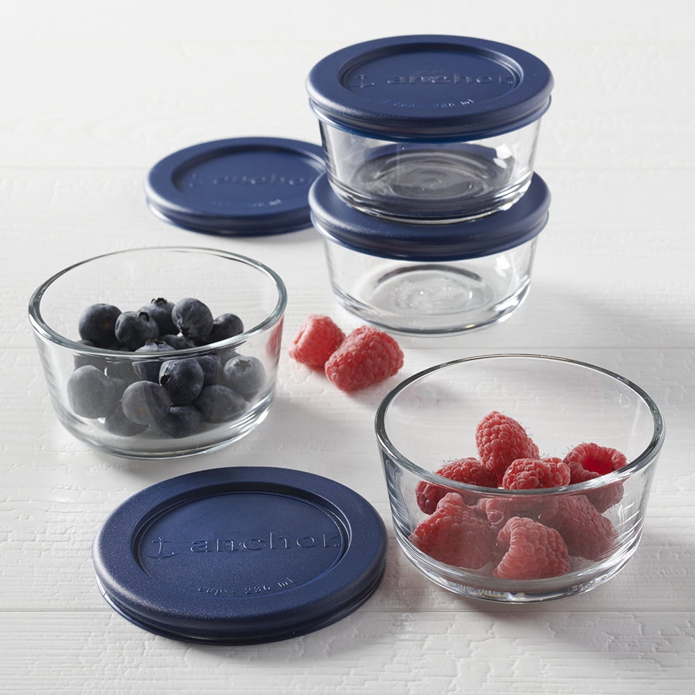 Sweet Treat Shaped Glass Food Storage Containers with Lids, 1 Cup Round, Set of 4 - Squishy Dohnut Sweet Treat Shaped Stress Toy Detail
