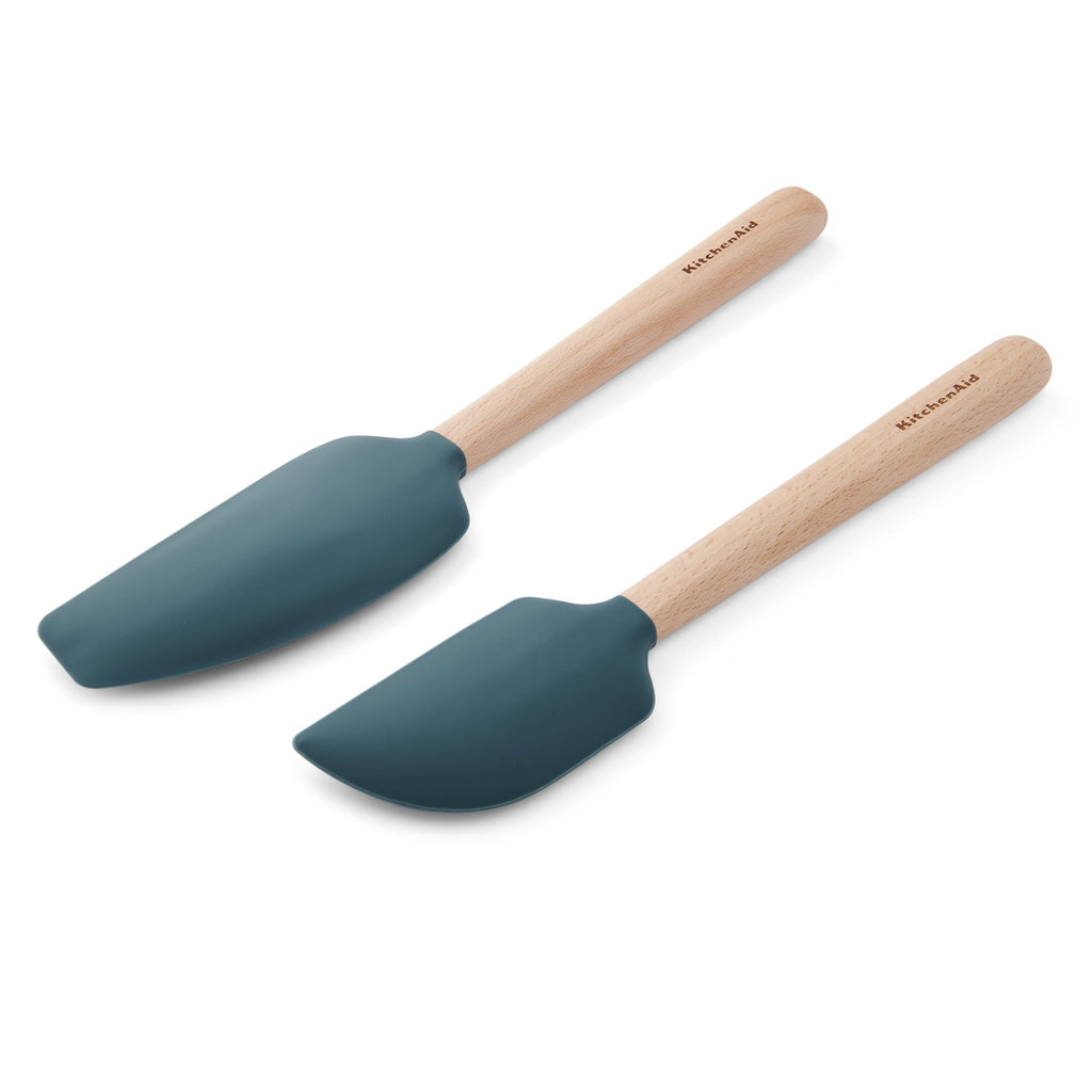 Professional Grade 2-Piece Silicone Mixing Spatula and Scraper Set for Cooking, Agave - Multi-Purpose Hand Tool for Daily Meal Prep Detail