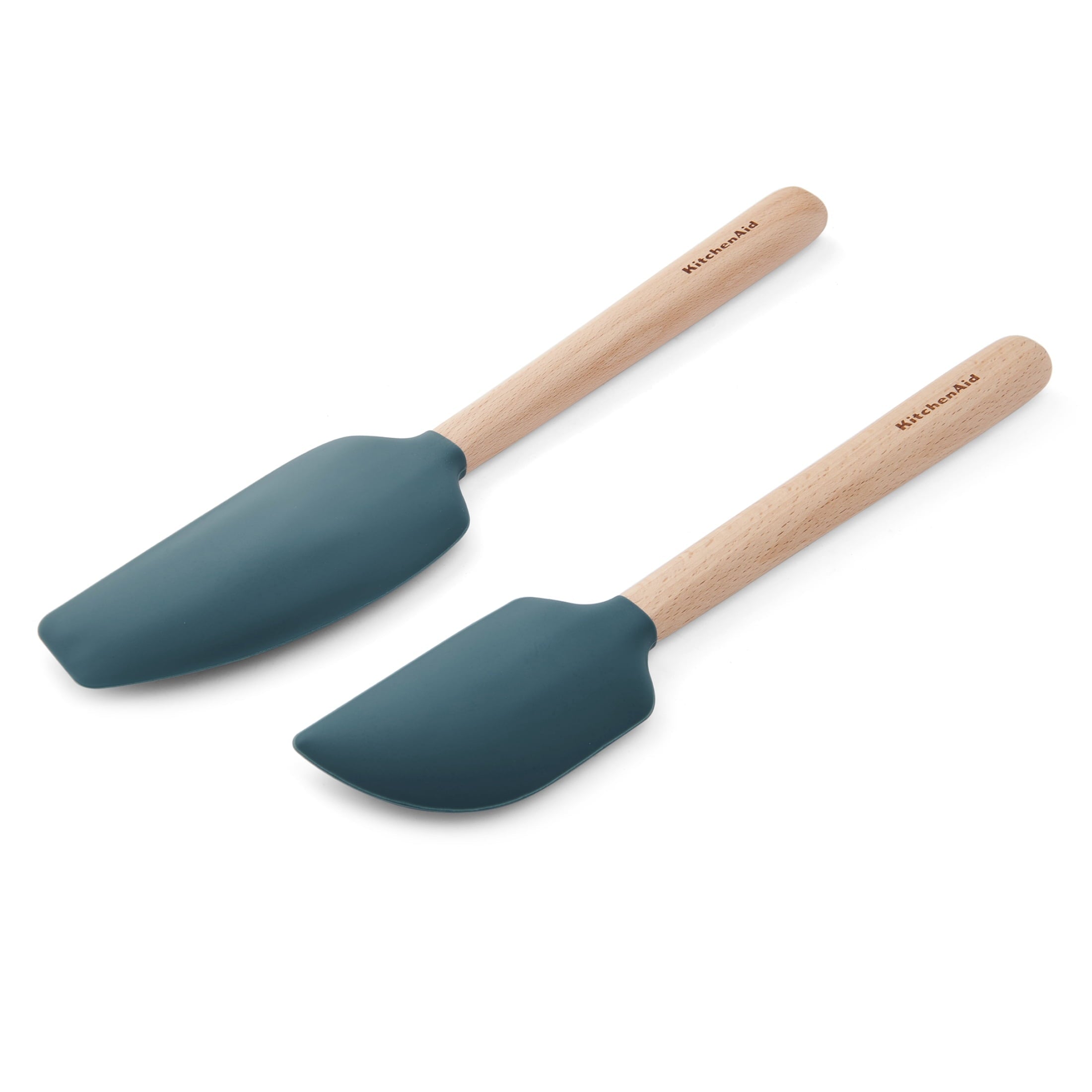 Professional Grade 2-Piece Silicone Mixing Spatula and Scraper Set for Cooking, Agave - Multi-Purpose Hand Tool for Daily Meal Prep Detail