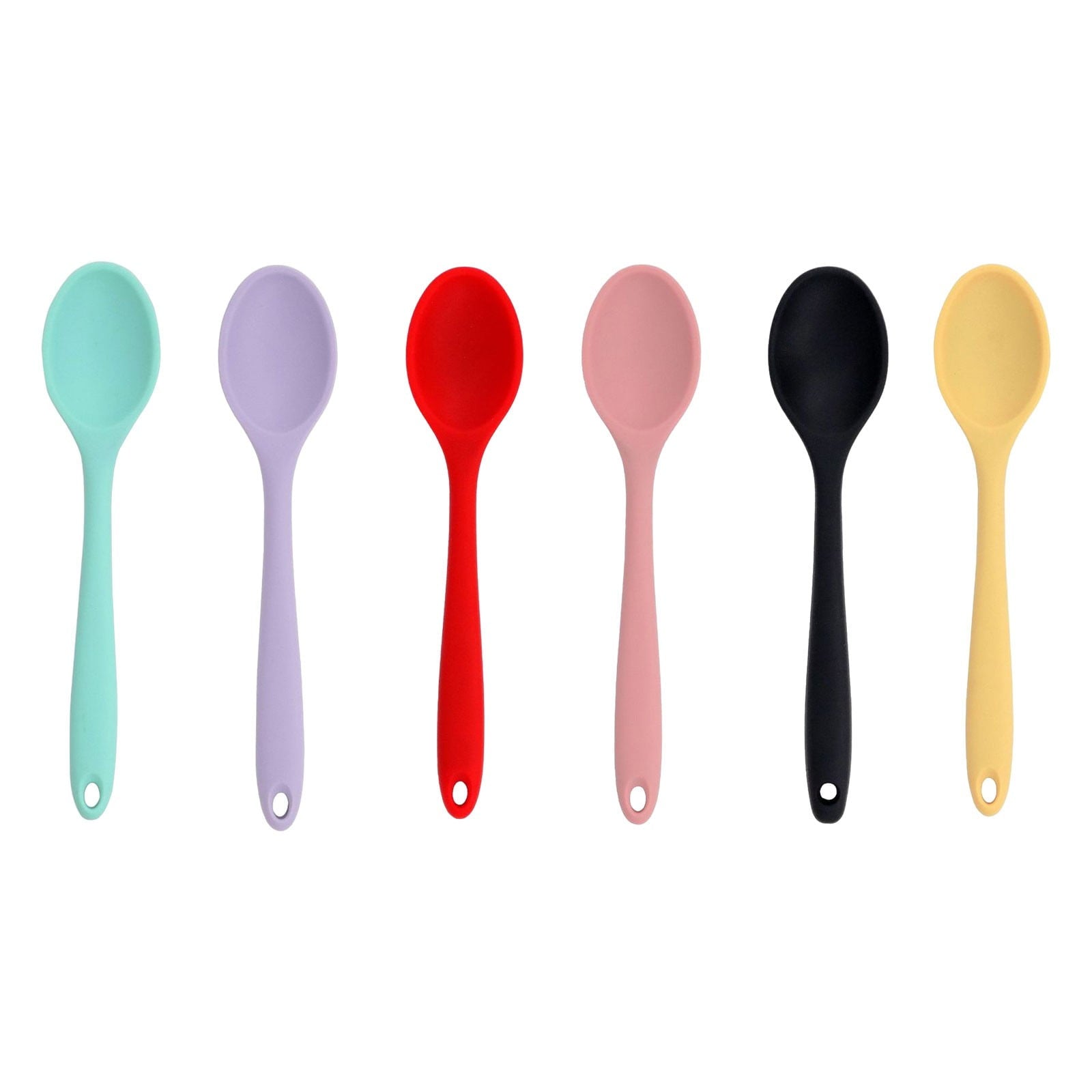 Ergonomic Cooking Silicone Slotted Spoon, High Heat Resistant Silicone Cooking Spoon, 2Pcs Nonstick Silicone Mixing Spoon, Durable Kitc... - Durable Turner & Ladle Utensil Set for Home Chefs Detail