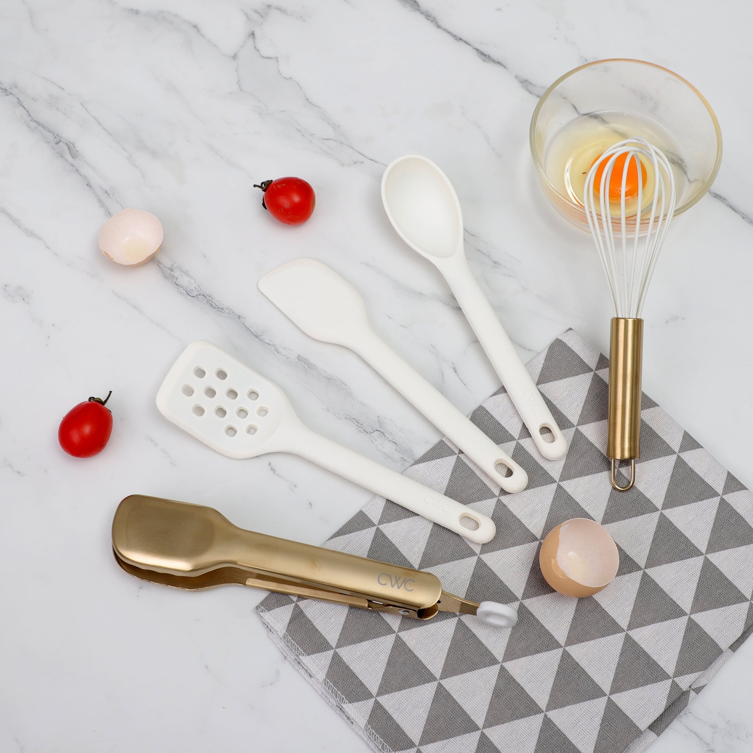 Premium Silicone 5-Piece Mini Silicone Utensil Set Durable & Nonstick Safe - Heat-Resistant Silicone Cooking Spatula Turner Detail