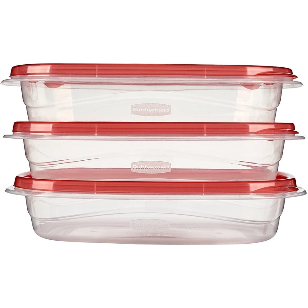Deliciously Squishy 4.0-Cup Rectangle Food Storage Containers, Ruby Red, 3 pack - Fun Food Fidget Cookie Squishable Toy Detail