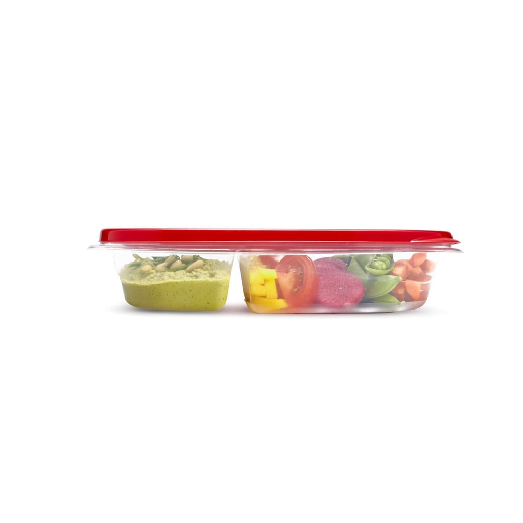 Whimsical Doughnut alongs Divided Rectangular Food Storage Containers, 3.7 Cup, 3-Pack - Fun Food Fidget Cookie Squishable Toy Detail