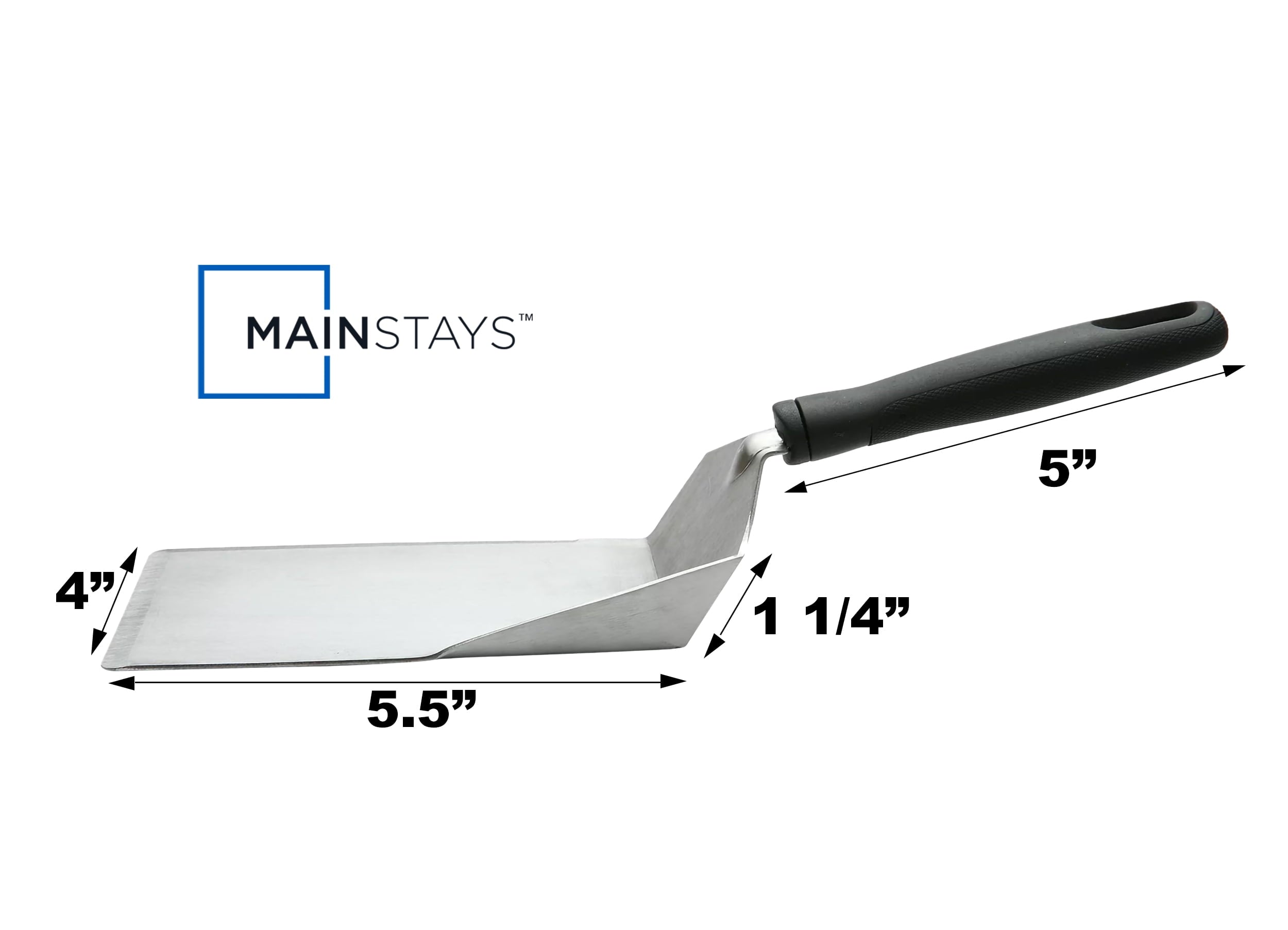 Heavy Duty Dishwasher safe 11.81 in Stainless Steel Kitchen Spatula - Multi-Purpose Hand Tool for Daily Meal Prep Detail