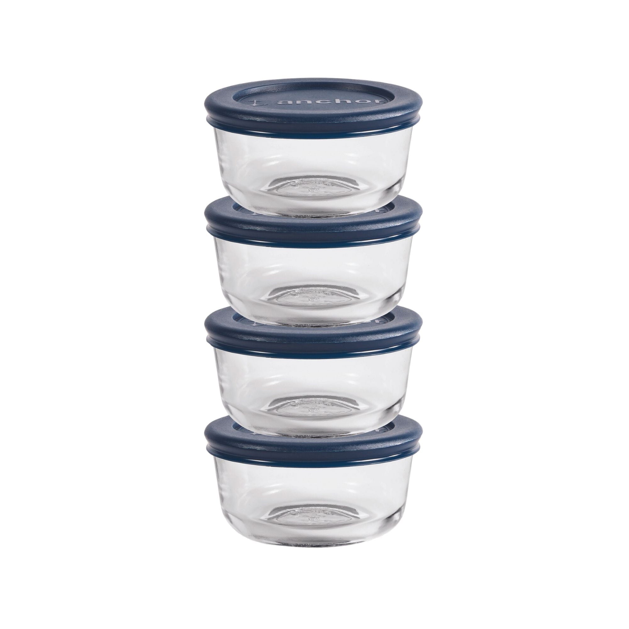 Sweet Treat Shaped Glass Food Storage Containers with Lids, 1 Cup Round, Set of 4 - Squishy Dohnut Sweet Treat Shaped Stress Toy - Default Title
