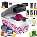 Innovative Vegetable Chopper Food Slicer, 15 in 1 Multi-Function Food Chopper for Onion, Veggie, Cheese Grater, Vegetable... - Kitchen Gadget Tool for Quick Food Prep - Default Title