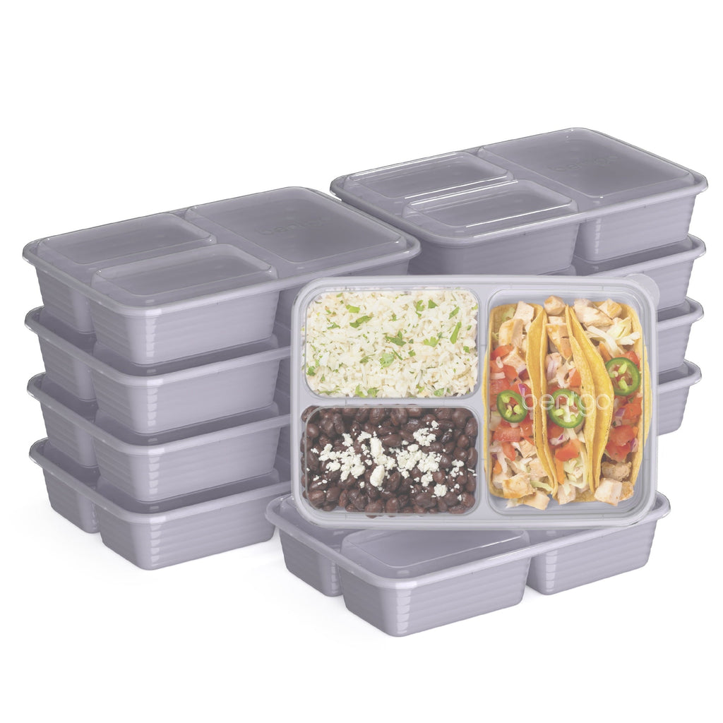 Playful Geometric 3-Compartment Meal Containers with Lids, PFAS & BPA Free Materials, Durable, Microwave, Freezer, & D... - Squishy Dohnut Sweet Treat Shaped Stress Toy - Default Title