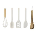 Premium Silicone 5-Piece Mini Silicone Utensil Set Durable & Nonstick Safe - Heat-Resistant Silicone Cooking Spatula Turner - Default Title
