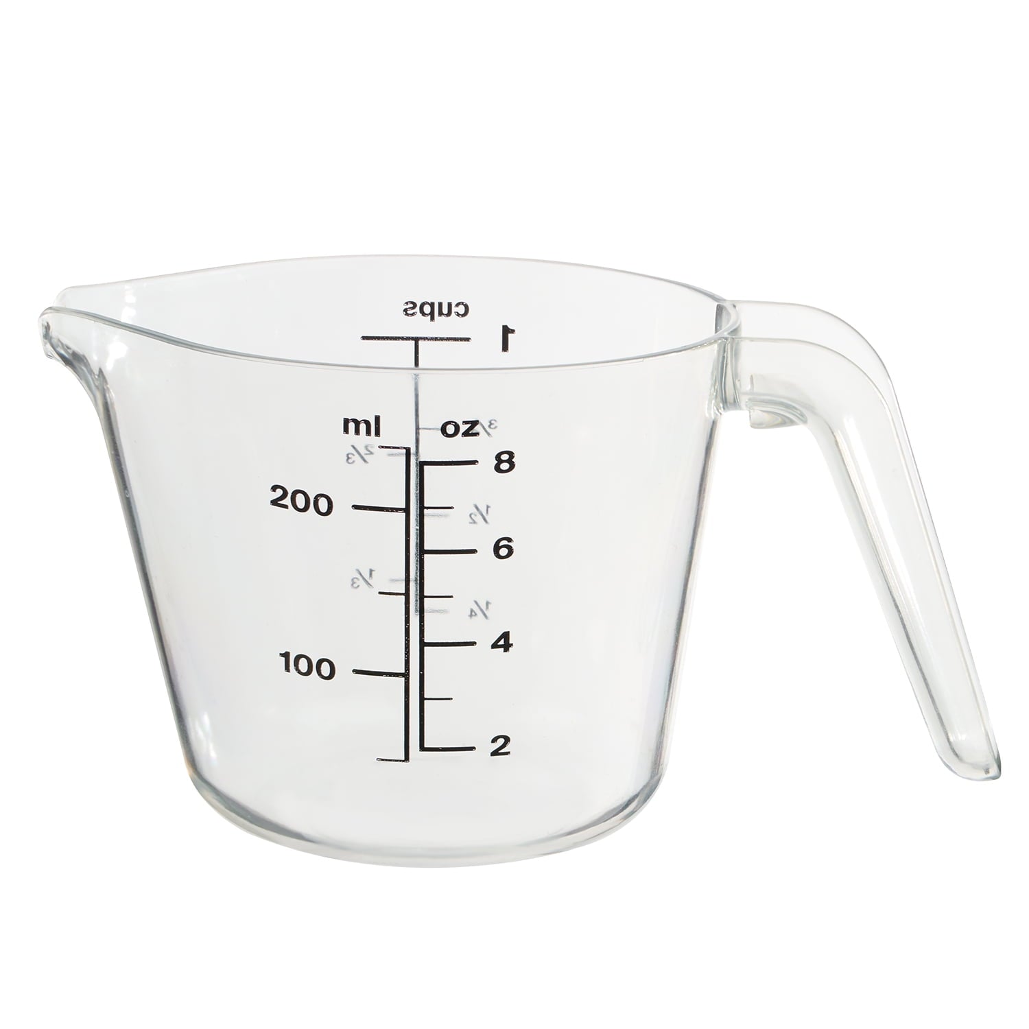 Innovative 1 Cup Large Spout Plastic Measuring Cup, Clear - Innovative Kitchen Helper for Modern Cooking - Default Title