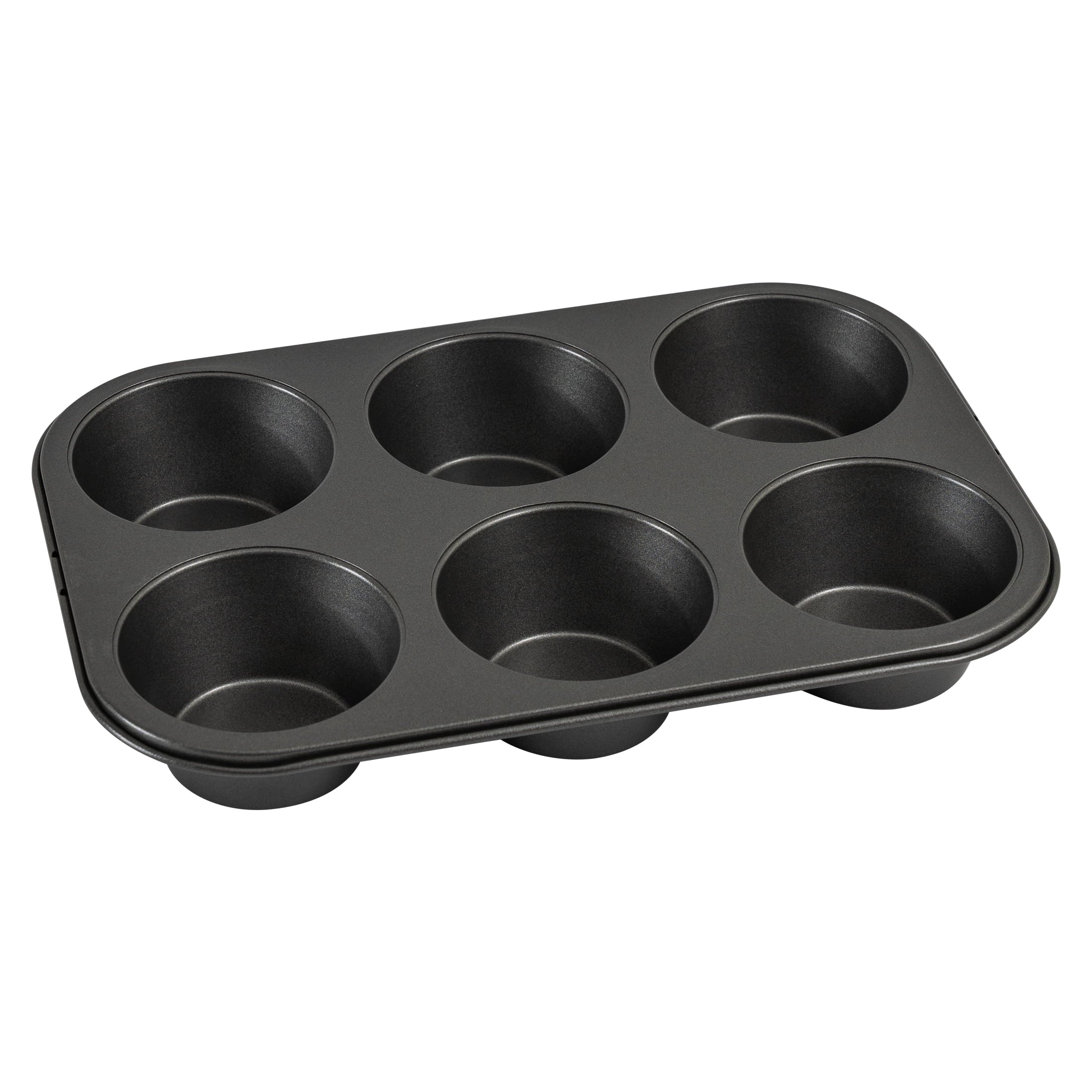 Innovative 6 Cup Jumbo Muffin Pan, Non-Stick Bakeware,3.4 inch Diameter Cups,Gray,Carbon Steel - Innovative Kitchen Helper for Modern Cooking - Default Title
