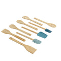 Professional Grade 9-Piece Bamboo Gadgets Kitchen and Cooking Utensil Sets, Blue - High-Precision Culinary Tool for Baking & Cooking - Default Title