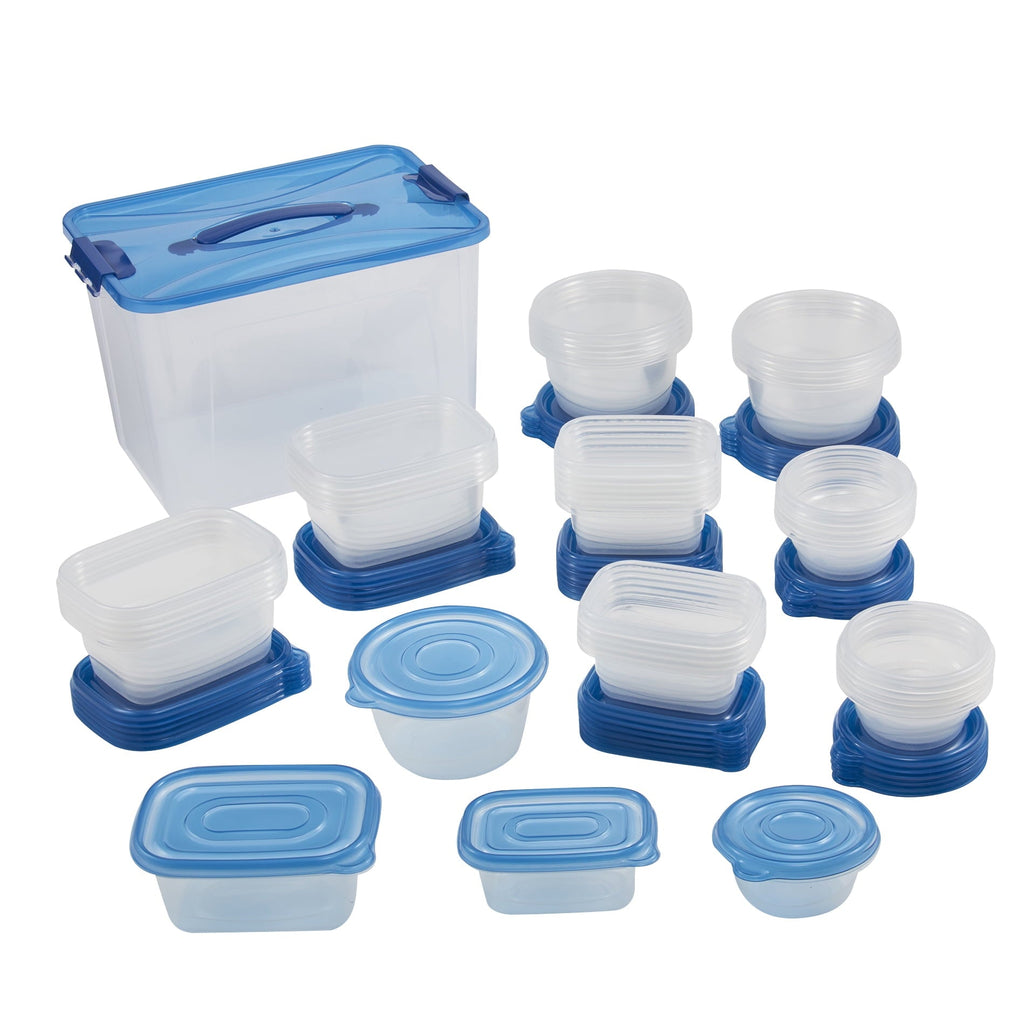 Whimsical Doughnut 92pc Plastic Food Storage Container set, Ideal Use for Refrigeration Storage and Organization,... - Playful Star & Heart Shaped Geometric NeeDoh - Default Title