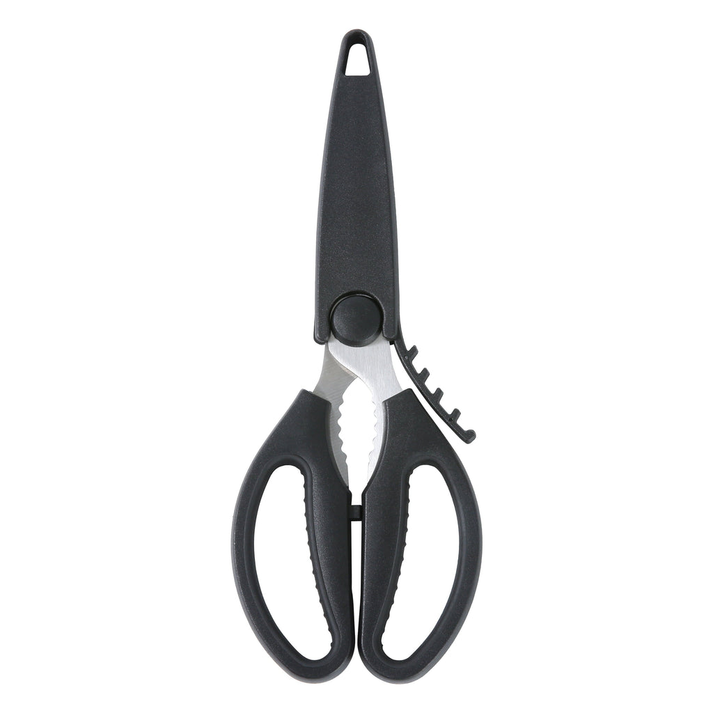 Time-Saving Stainless Steel Multi-Purpose Kitchen Shears with Grip 1 Each - Premium Stainless Steel Garlic Presser & Peeler - Default Title