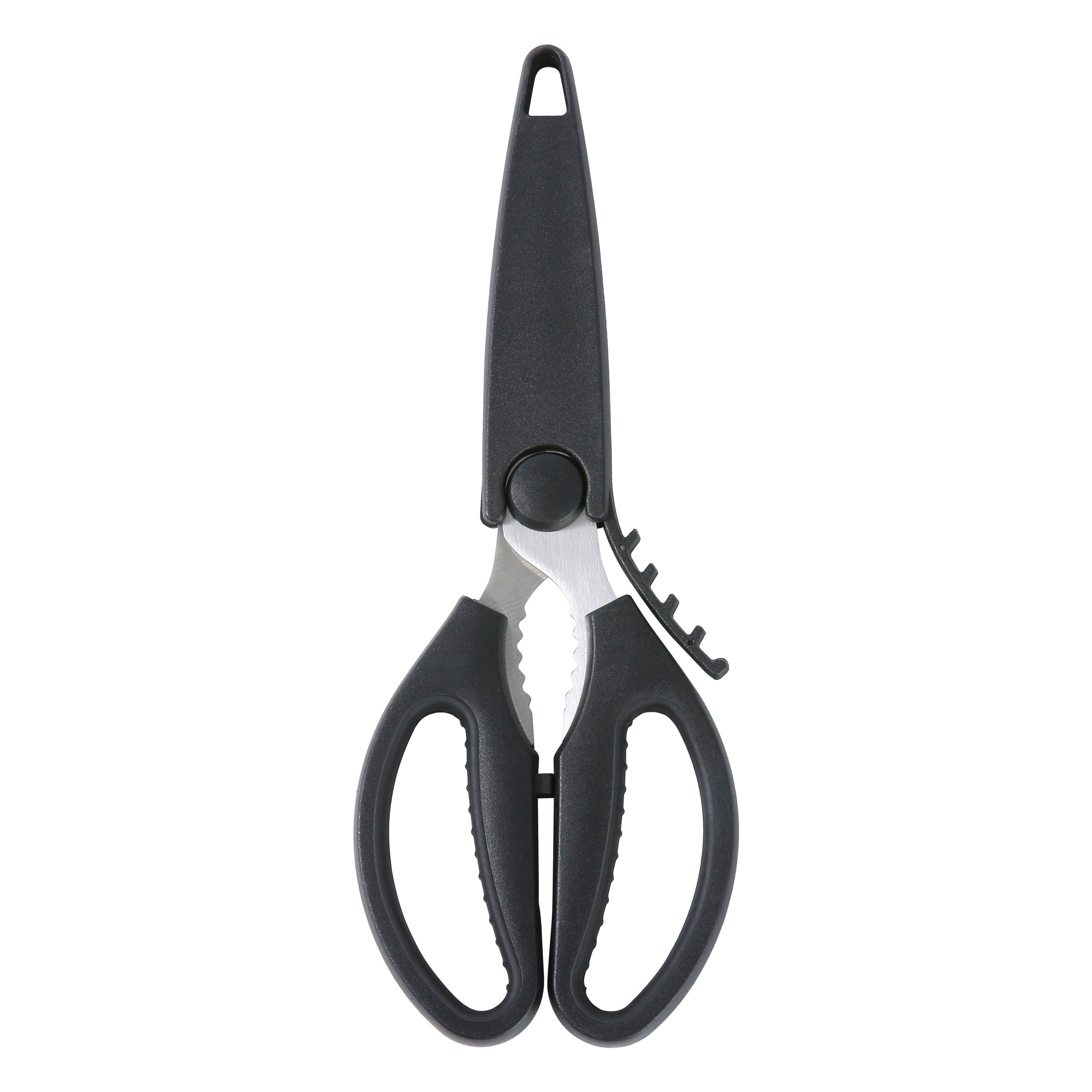 Time-Saving Stainless Steel Multi-Purpose Kitchen Shears with Grip 1 Each - Premium Stainless Steel Garlic Presser & Peeler - Default Title