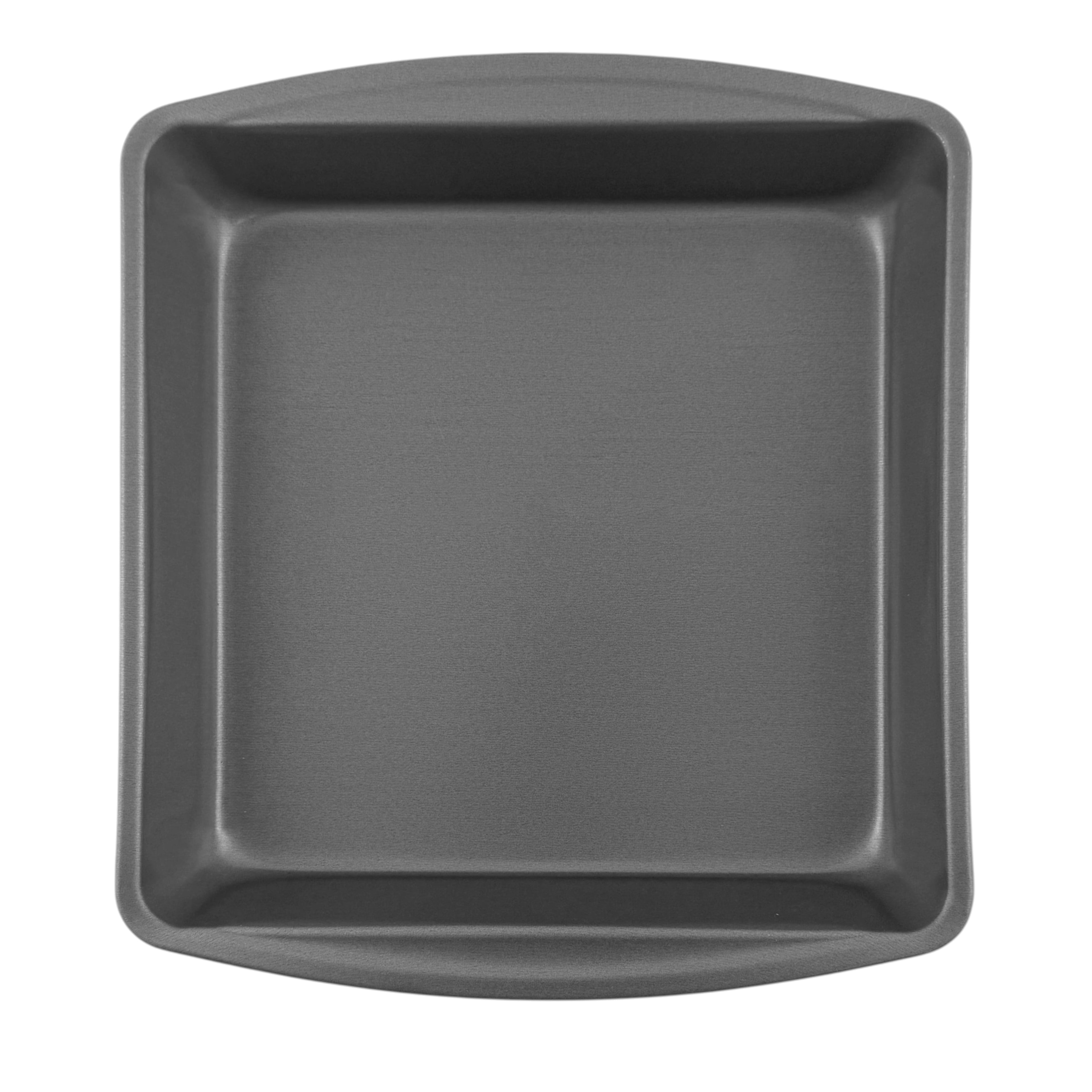 Ergonomic Manual 9" x 9" x 2" Nonstick Square Cake Pan, Gray - Kitchen Gadget Tool for Quick Food Prep - Default Title