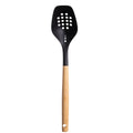 Heavy Duty Cooking Spoon with Bamboo Handle, 12.6"2.7", & Bamboo, Black - Professional Kitchen Tool for Culinary Enthusiasts - Default Title