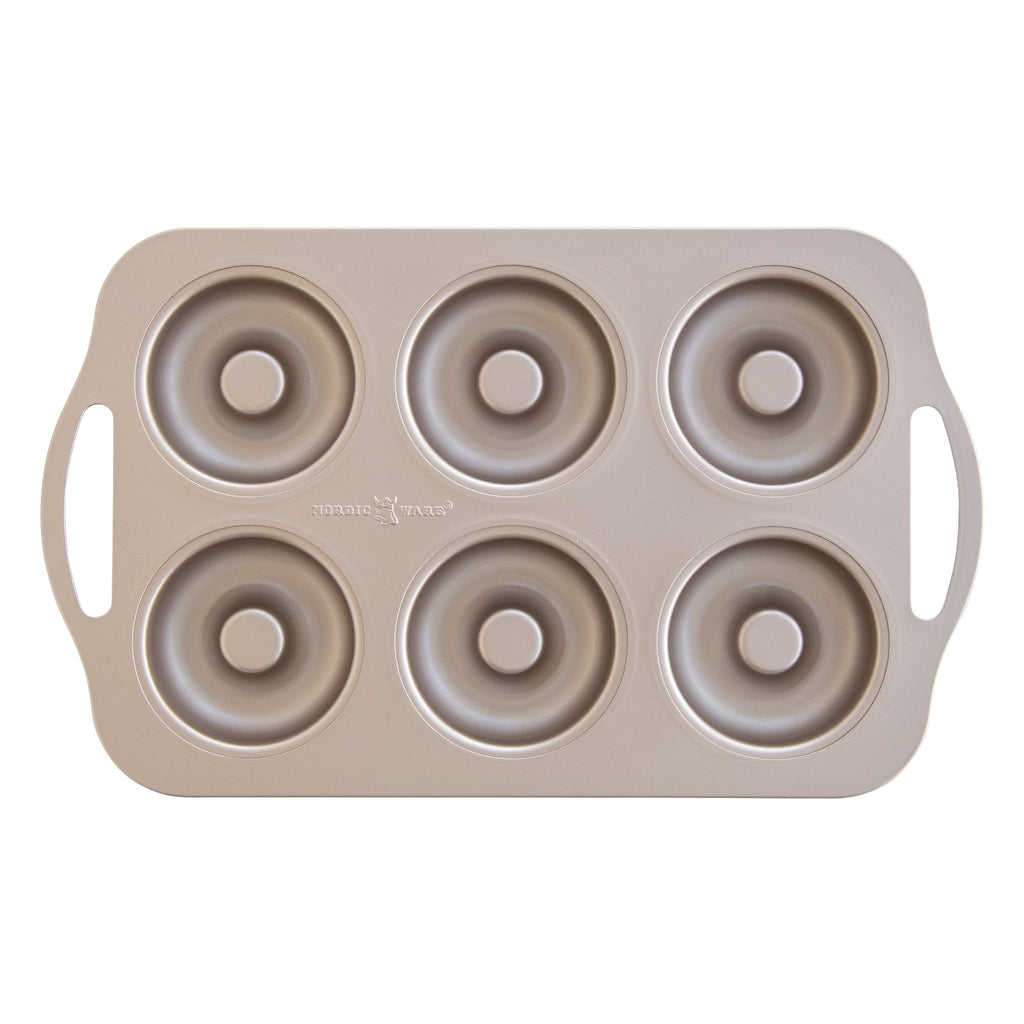 Ergonomic Manual 6 Cavity Nonstick Steel Donut Pan - Premium Stainless Steel Garlic Presser & Peeler - Default Title