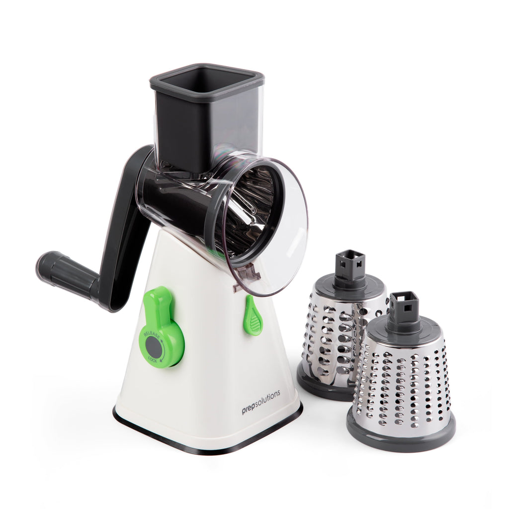 Premium Kitchen Manual Rotary Grater & Slicer - Premium Stainless Steel Garlic Presser & Peeler - Default Title