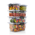 Deliciously Squishy 10-Piece Set, Leak-Proof and Clear Food Storage Containers - Fun Food Fidget Cookie Squishable Toy - Default Title