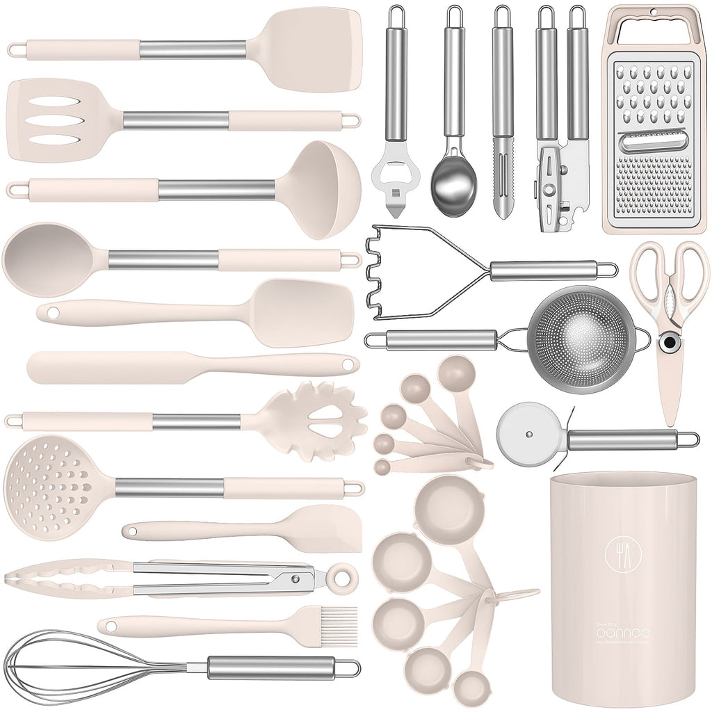 Premium Silicone Silicone Cooking Utensils Set - Heat Resistant Silicone Kitchen Utensils for Cooking, Kitchen Utensil Spatula Set,BPA... - Heat-Resistant Silicone Cooking Spatula Turner - Default Title