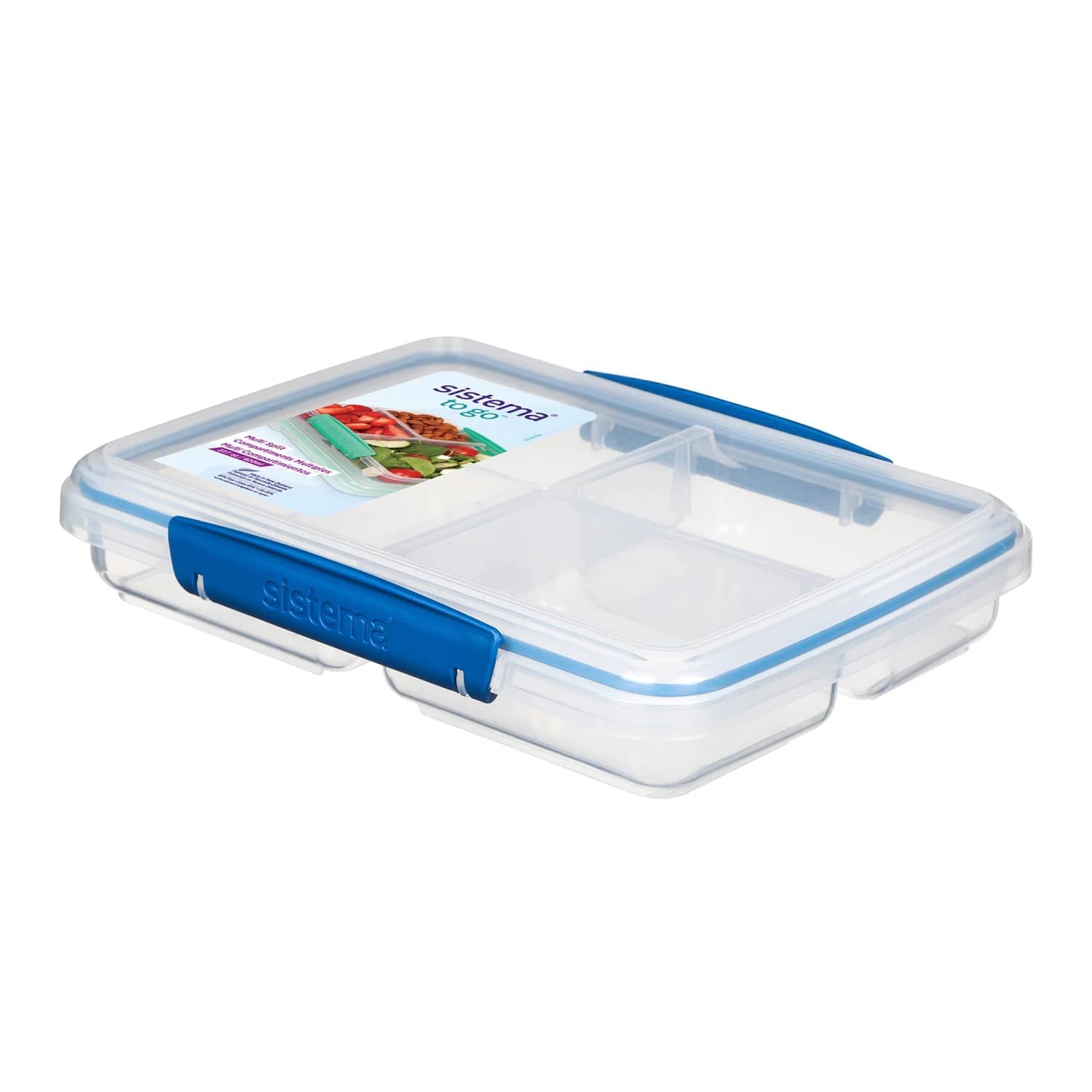 Playful Geometric To Go 820ml/3.4 Cups Multi Split Food Storage Container - Deliciously Soft Cupcake Sensory Glob - Default Title