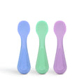 Durable Steel Silicone Toddler Training Spoons, Baby, Silicone Flatware Sets, 3 Pack - Professional Kitchen Tool for Culinary Enthusiasts - Default Title